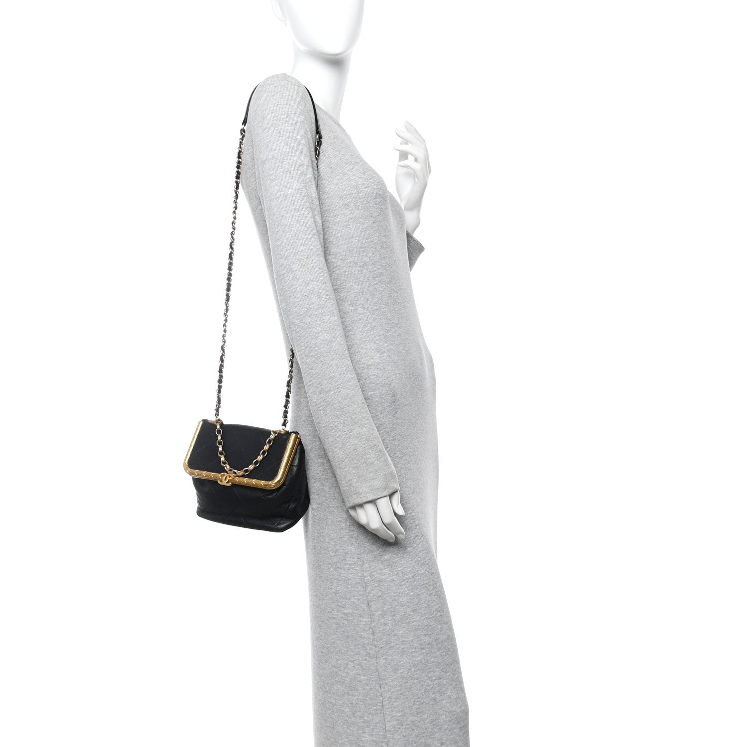 Lambskin Quilted My Crush Bag Black