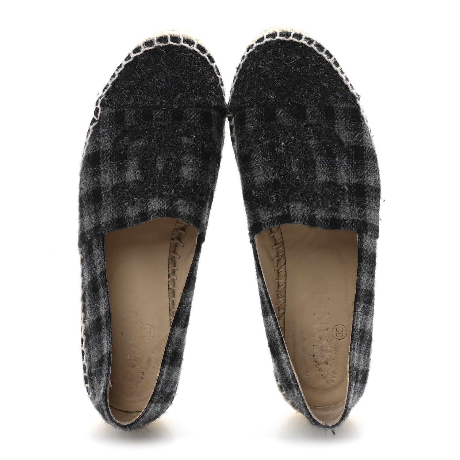 Flannel CC Espadrilles 36 Dark Grey Black
