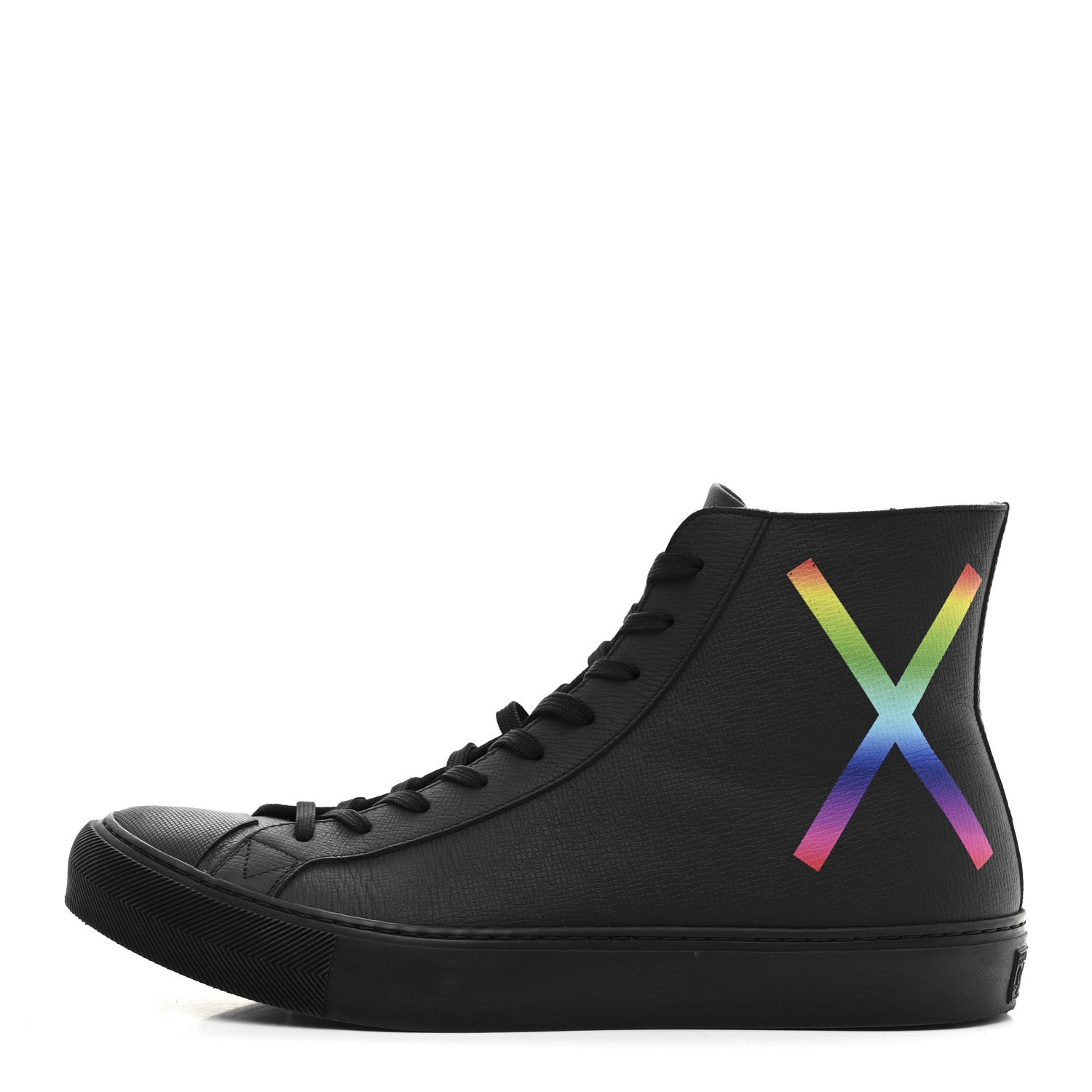 Calfskin Mens LV Tattoo Sneaker Boots 8.5 Black