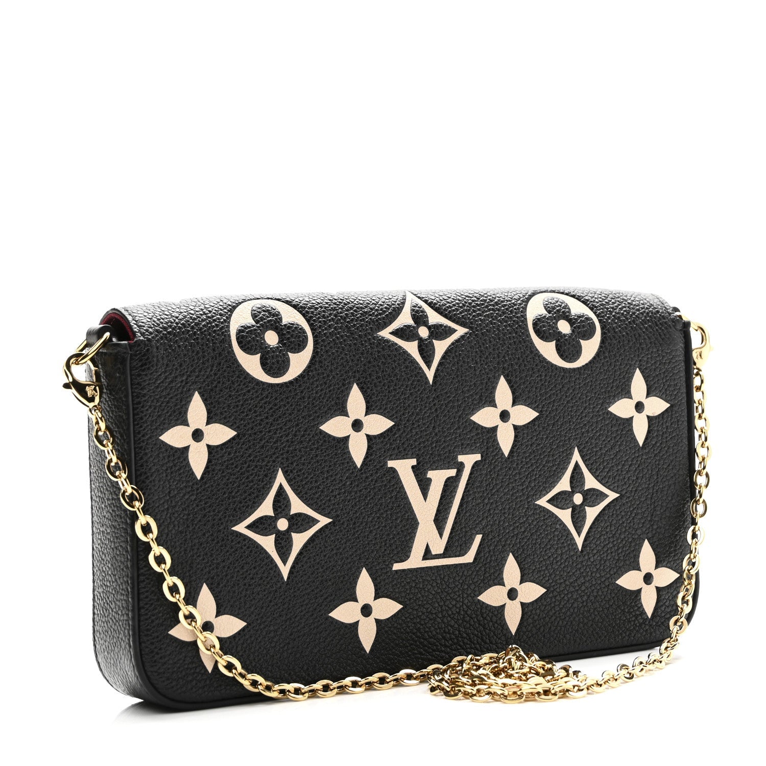 Empreinte Monogram Giant Felicie Pochette Black Beige