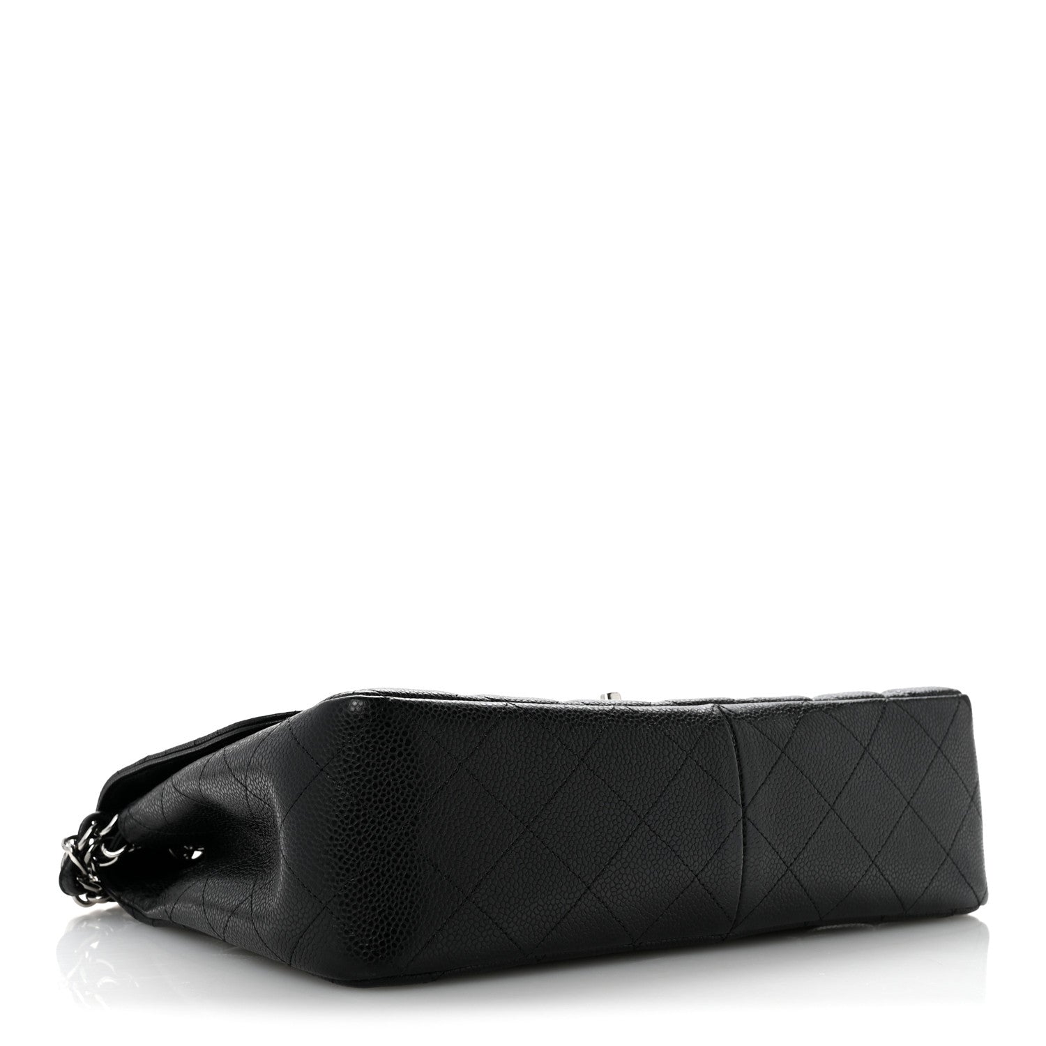 Caviar Quilted Jumbo Single Flap Black