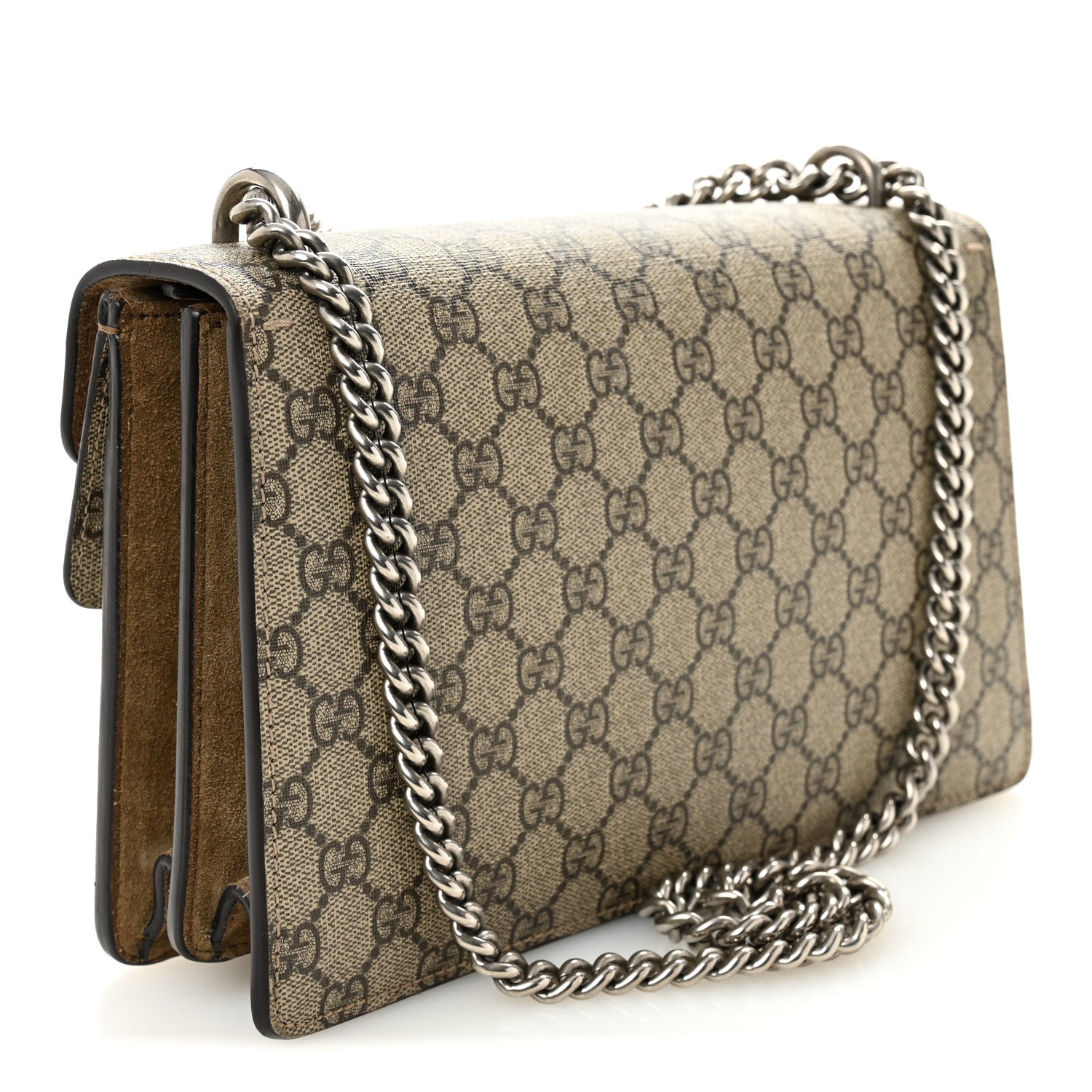 GG Supreme Monogram Small Dionysus Shoulder Bag Taupe