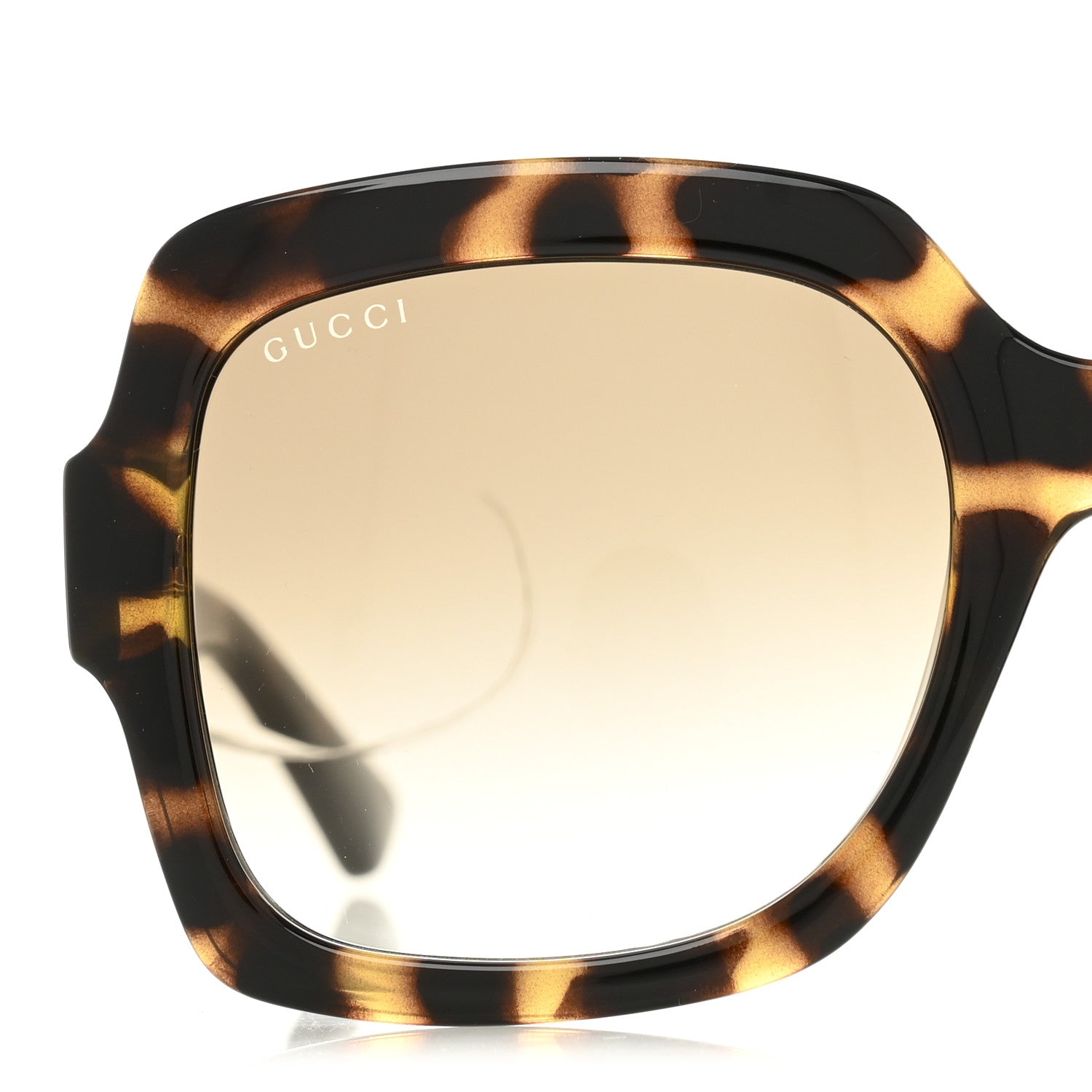 Acetate Square Frame Sunglasses GG1337S Havana