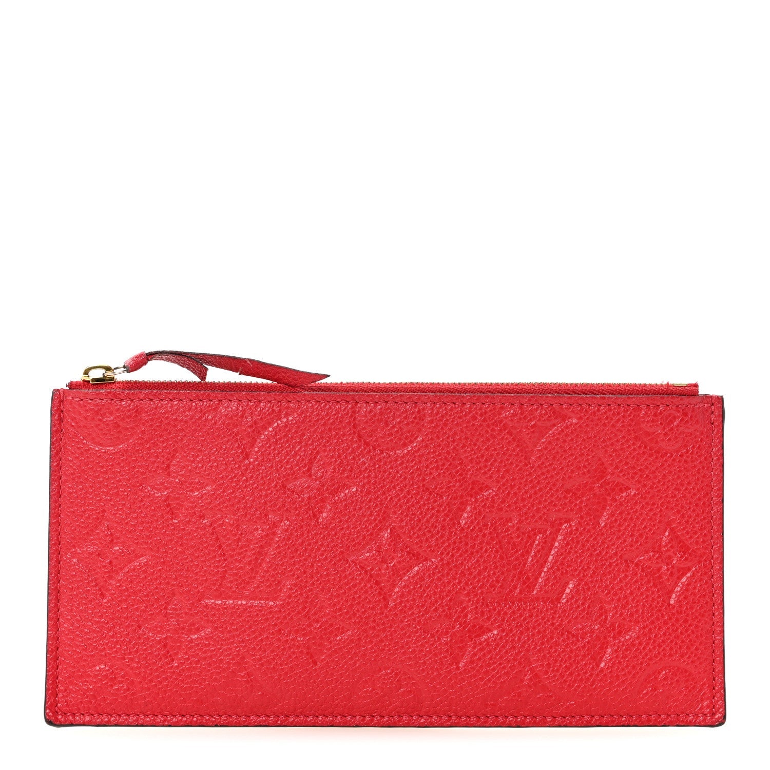 Empreinte Felicie Chain Wallet Zippered Insert Scarlet