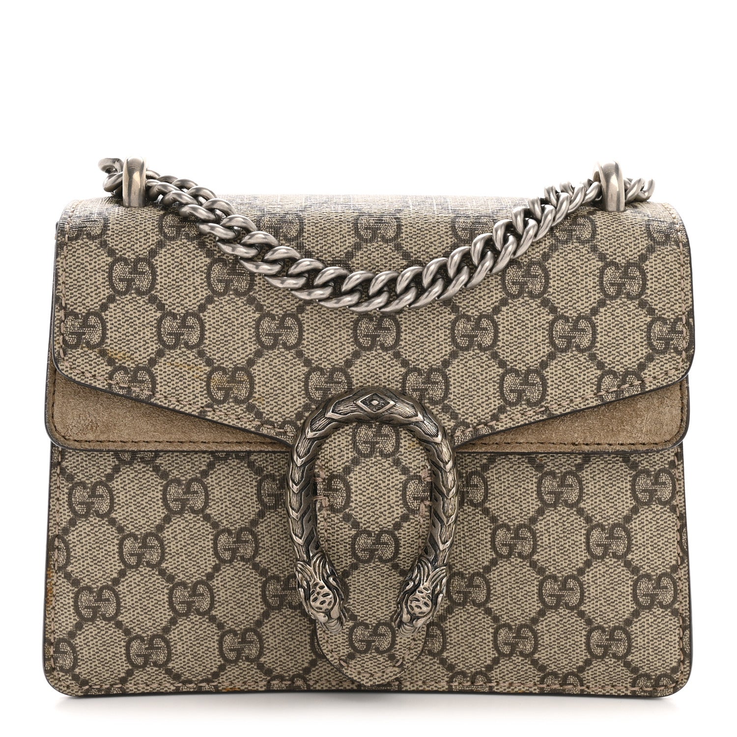 GG Supreme Monogram Mini Dionysus Shoulder Bag Taupe