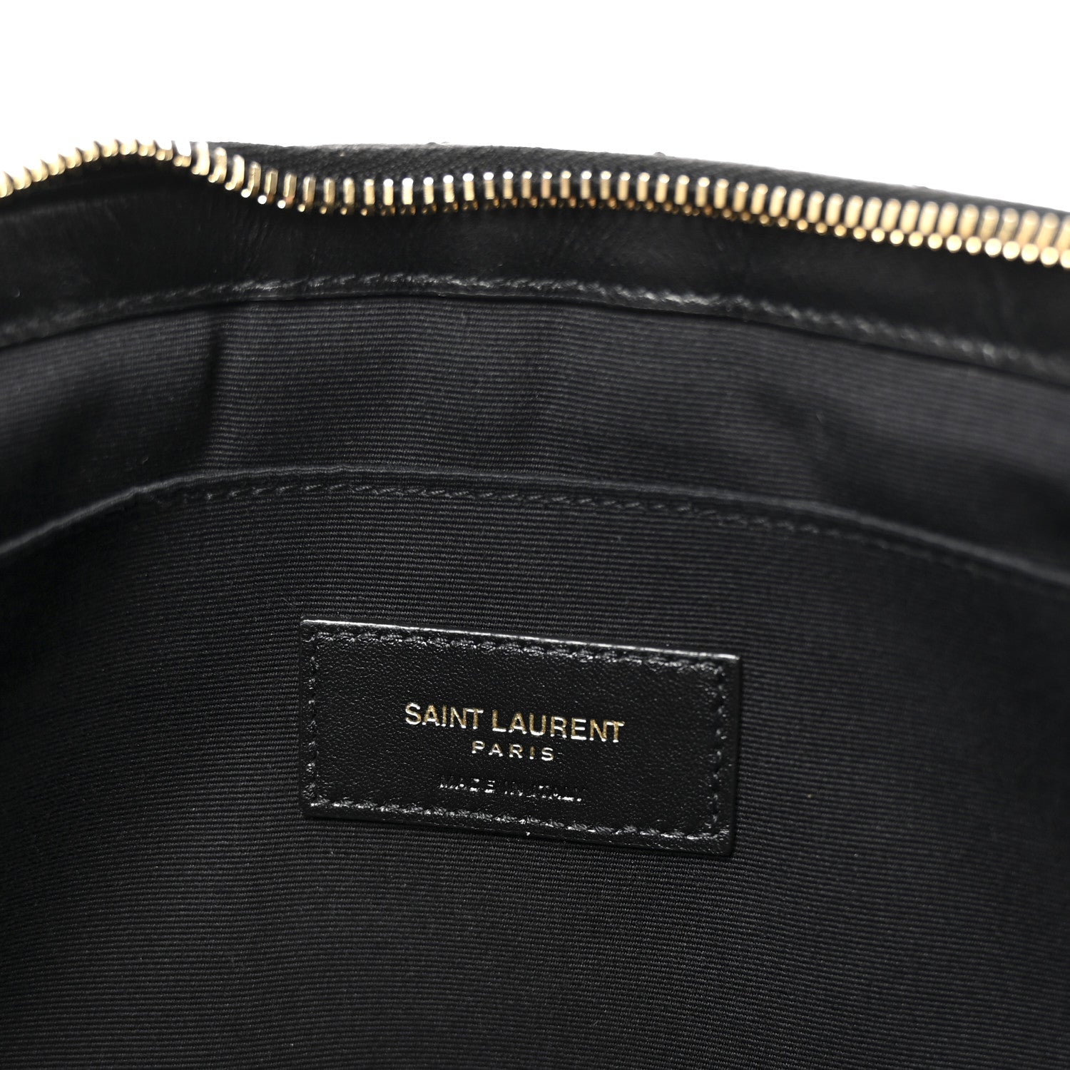 Calfskin Matelasse Monogram Cassandre Tablet Pouch Black