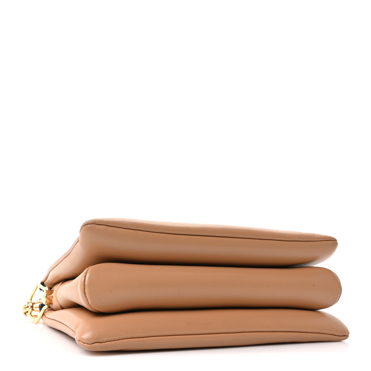 Lambskin Embossed Monogram Coussin PM Camel