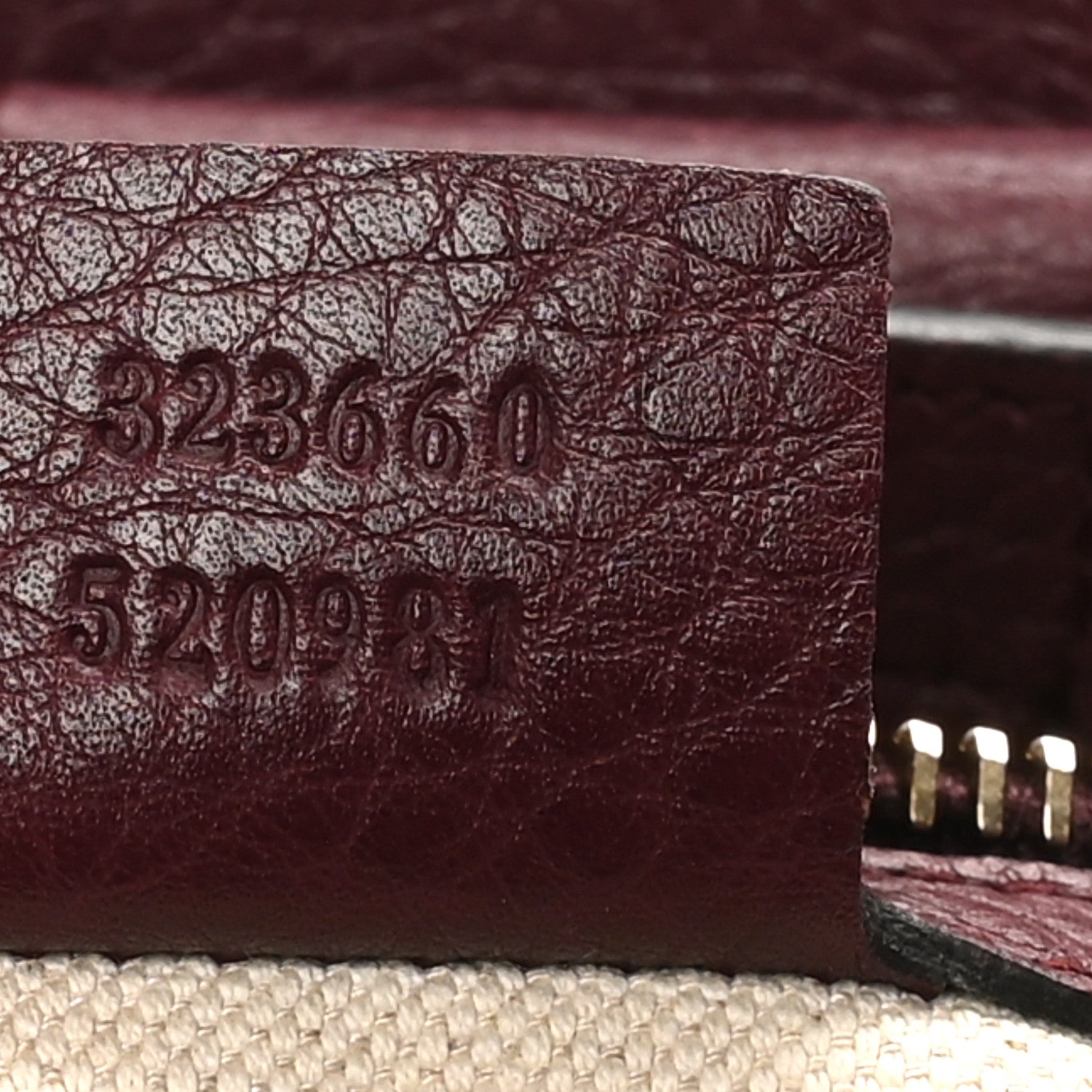 Pebbled Calfskin Medium Bamboo Shopper Tote Burgundy