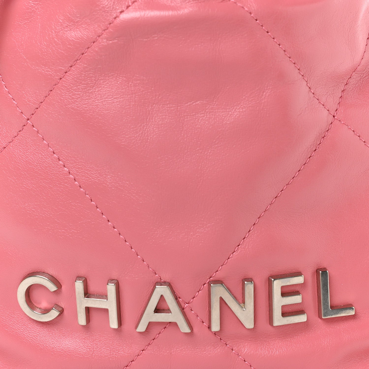 Shiny Calfskin Quilted Mini Chanel 22 Pink