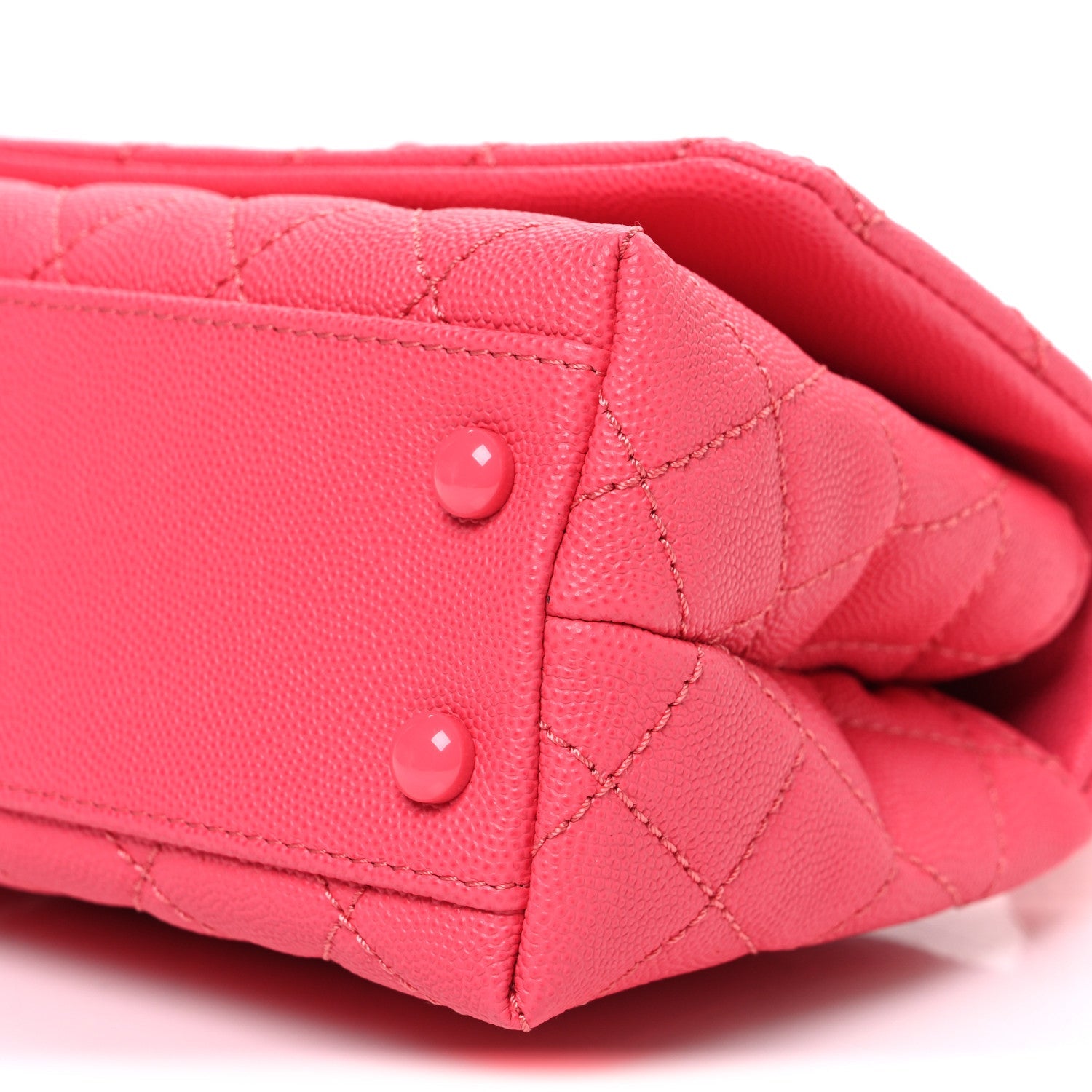 Caviar Quilted Incognito Extra Mini Coco Handle Flap Pink