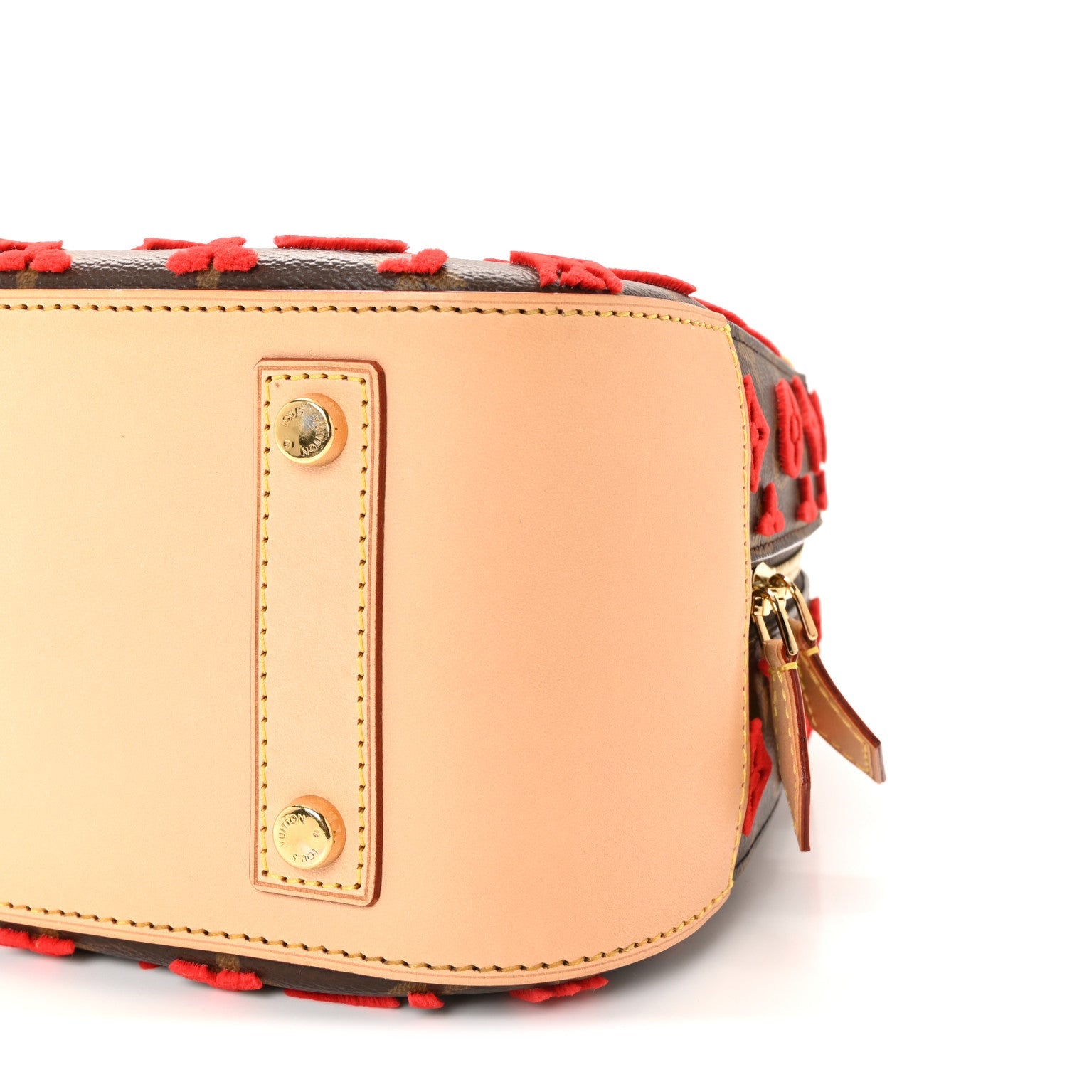 Monogram Tuffetage Deauville Cube Red