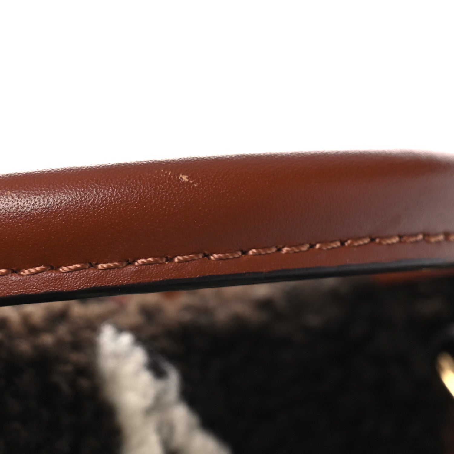 Shearling Monogram Giant Teddy Onthego GM Black White