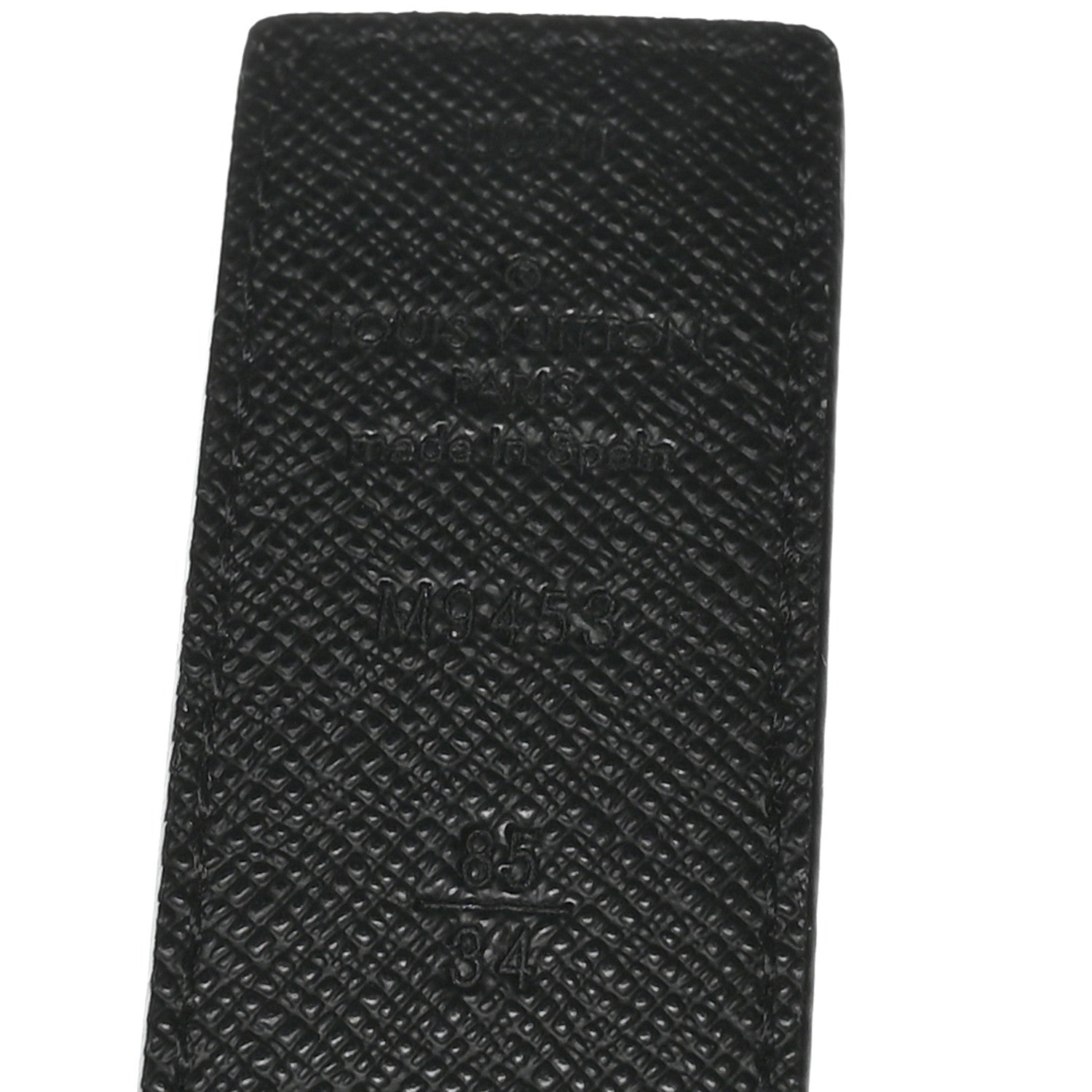 Calfskin Monogram 30mm LV Initiales Reversible 85 34 Belt Black