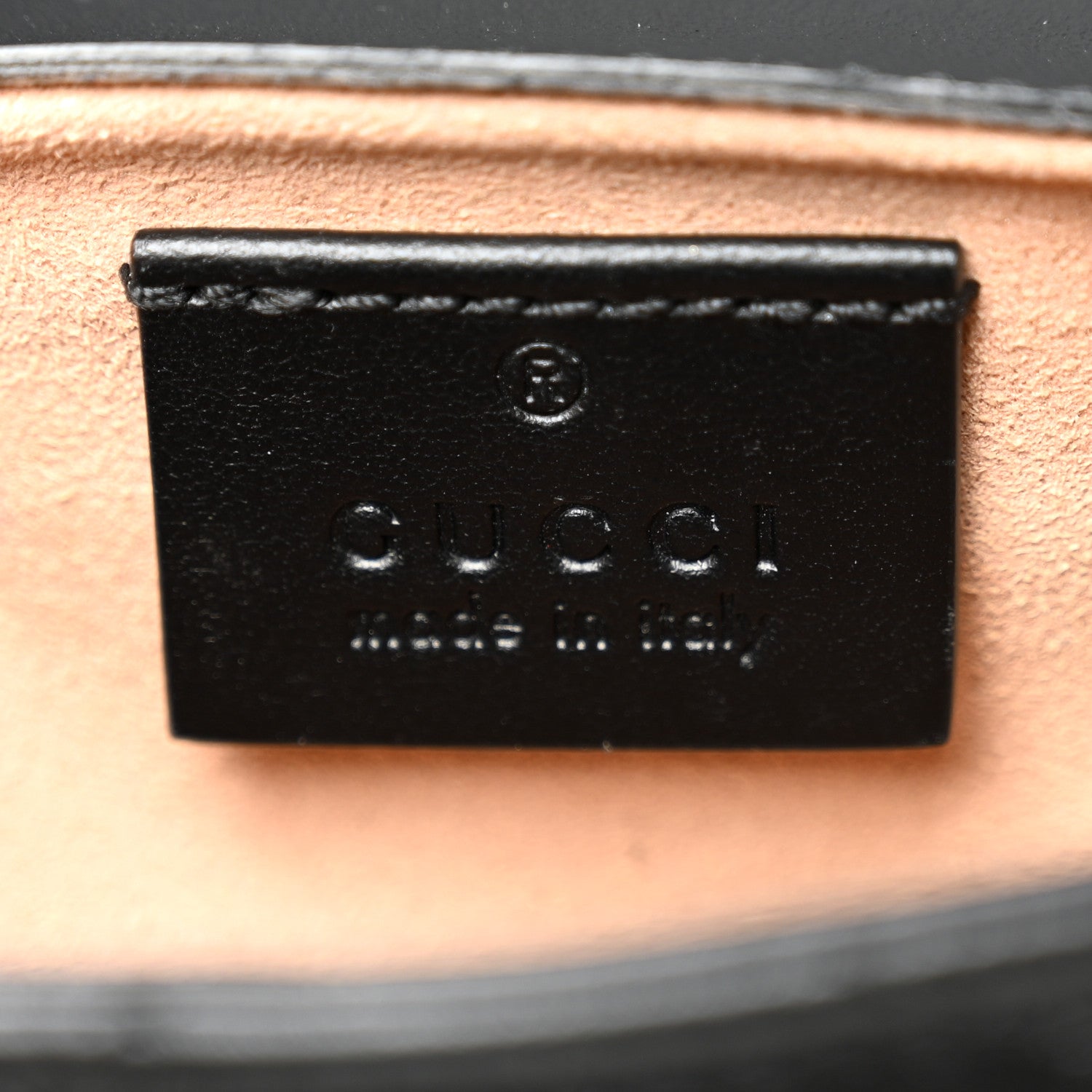 Calfskin Matelasse Super Mini GG Marmont Shoulder Bag Black