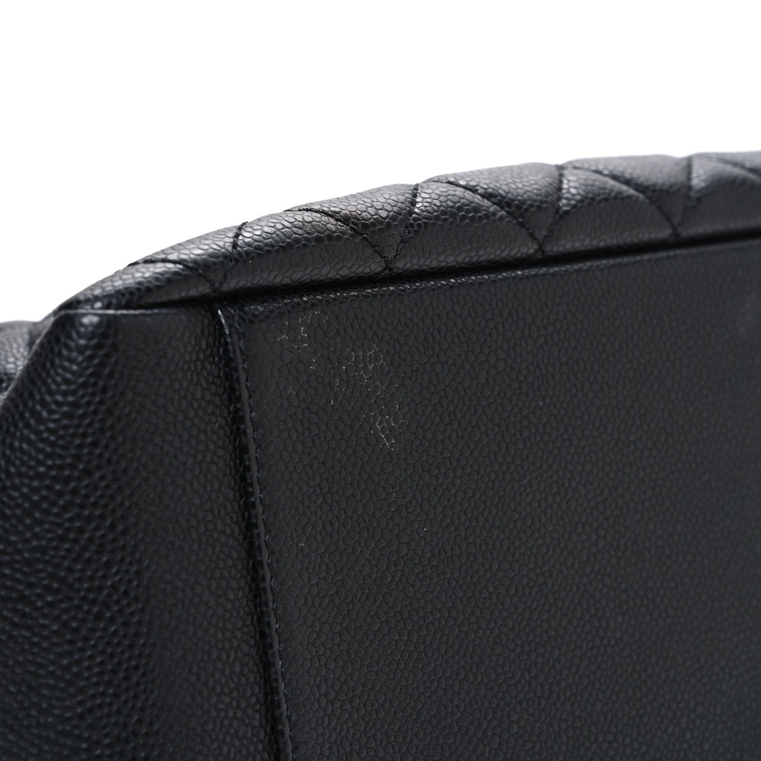 Caviar Quilted Grand Shopping Tote GST Black