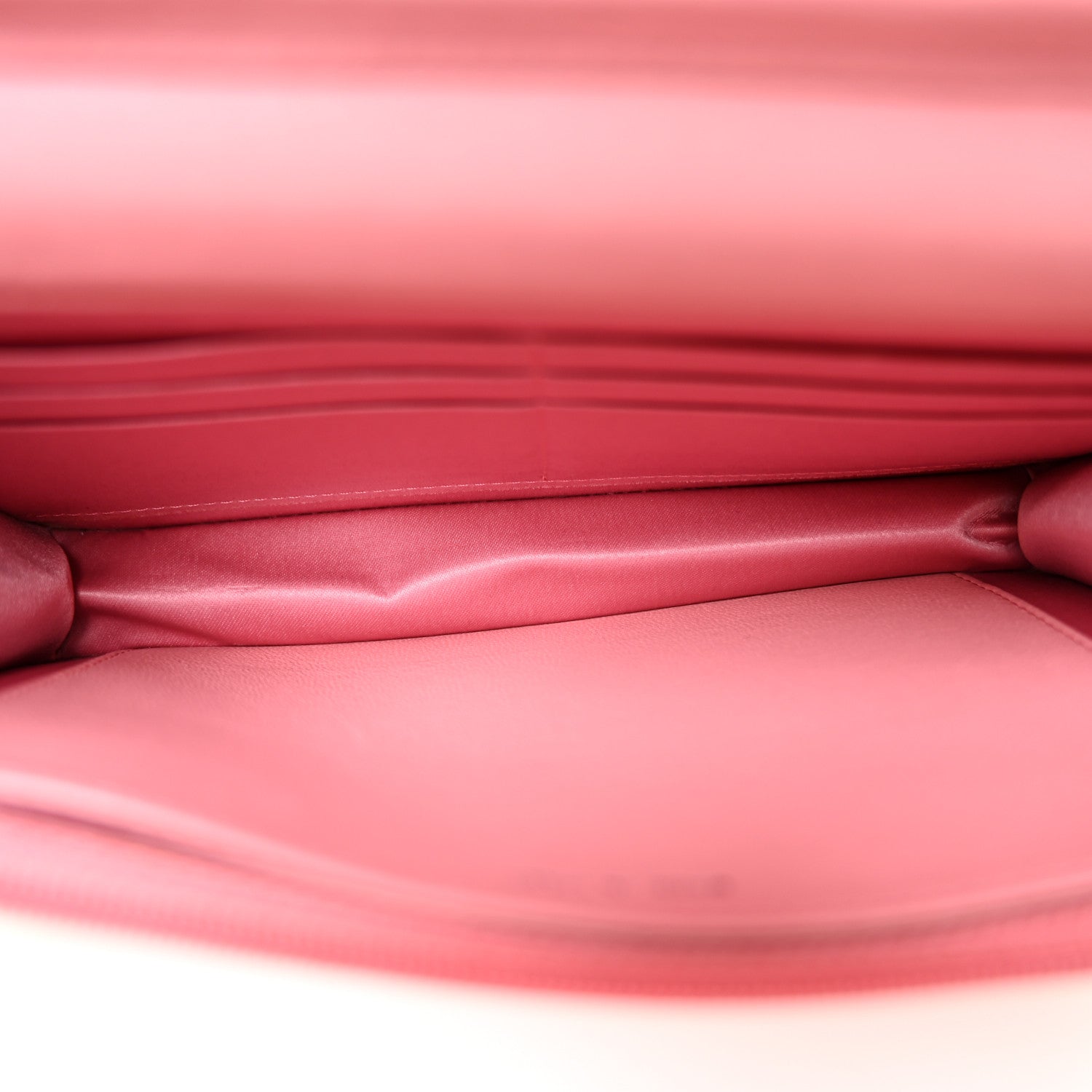 Lambskin Camellia Embossed Wallet on Chain WOC Pink