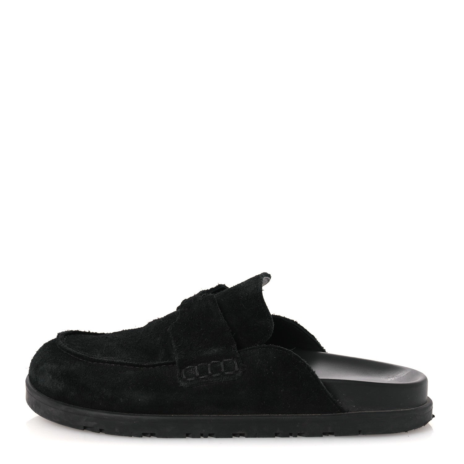 Suede Calfskin Go Mules 37 Black