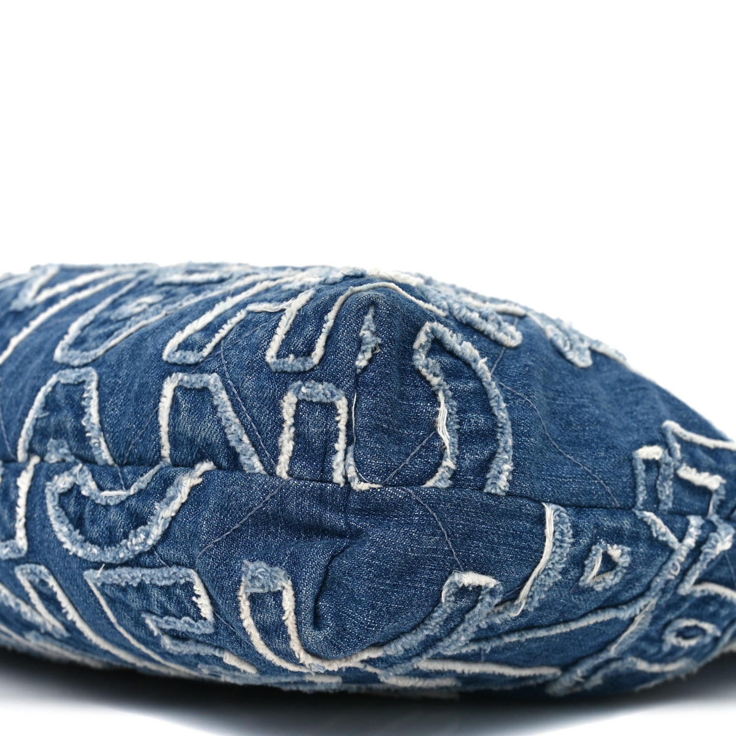 Denim Patchwork Logo Chanel 22 Blue