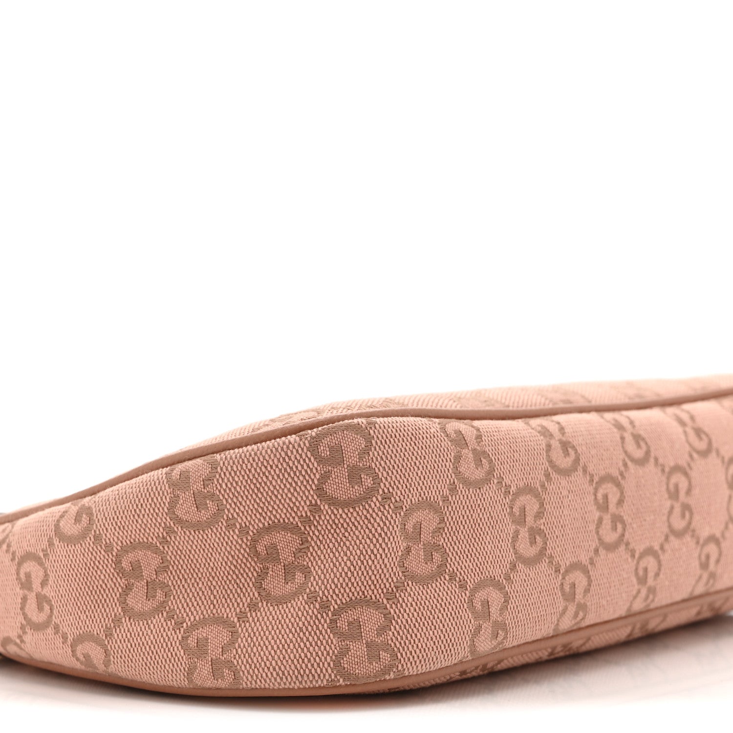 Monogram Textured Dollar Calfskin Small Ophidia Hobo Cloche Rose Pink
