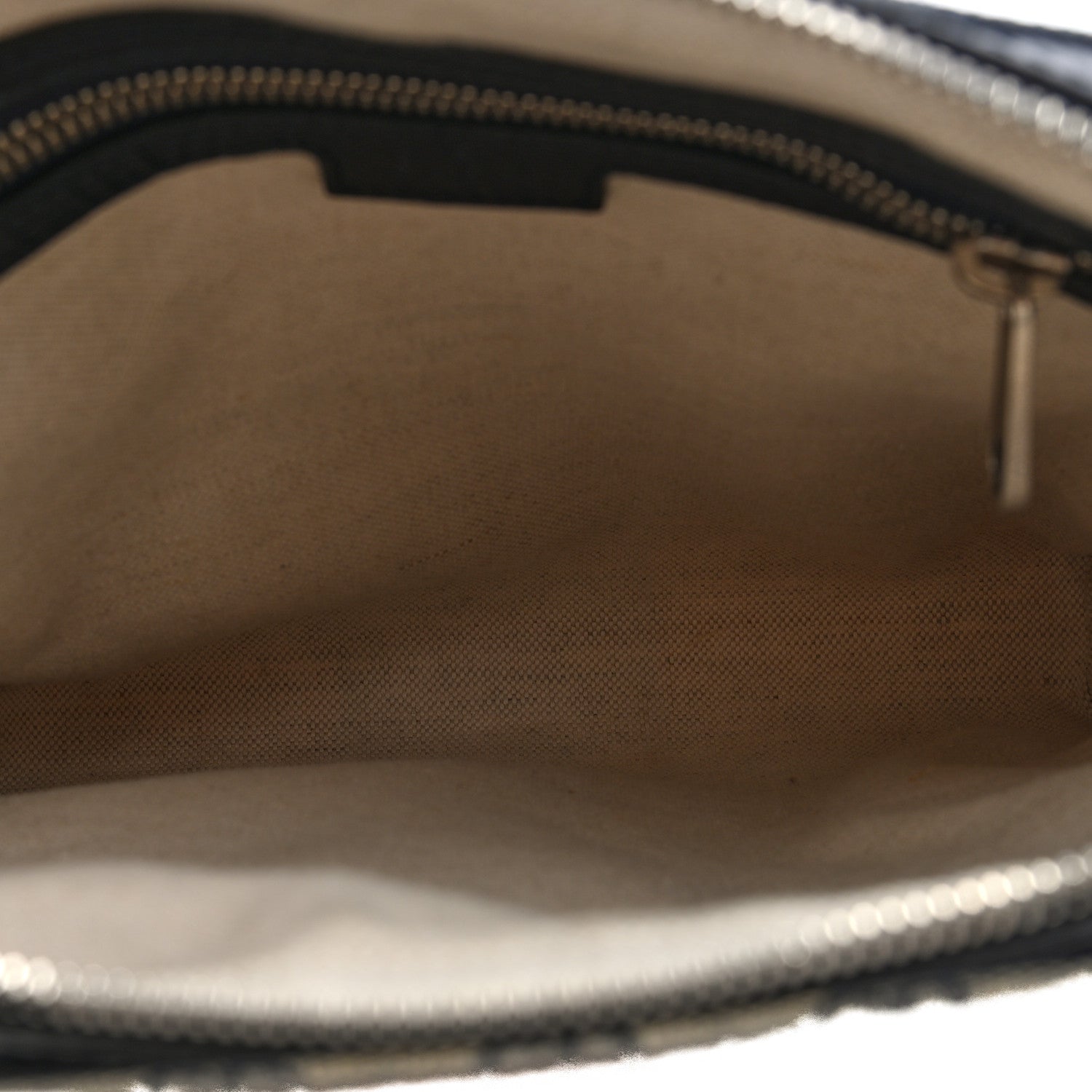 GG Supreme Monogram Textured Dollar Calfskin Web Small Ophidia Messenger Bag Beige Blue