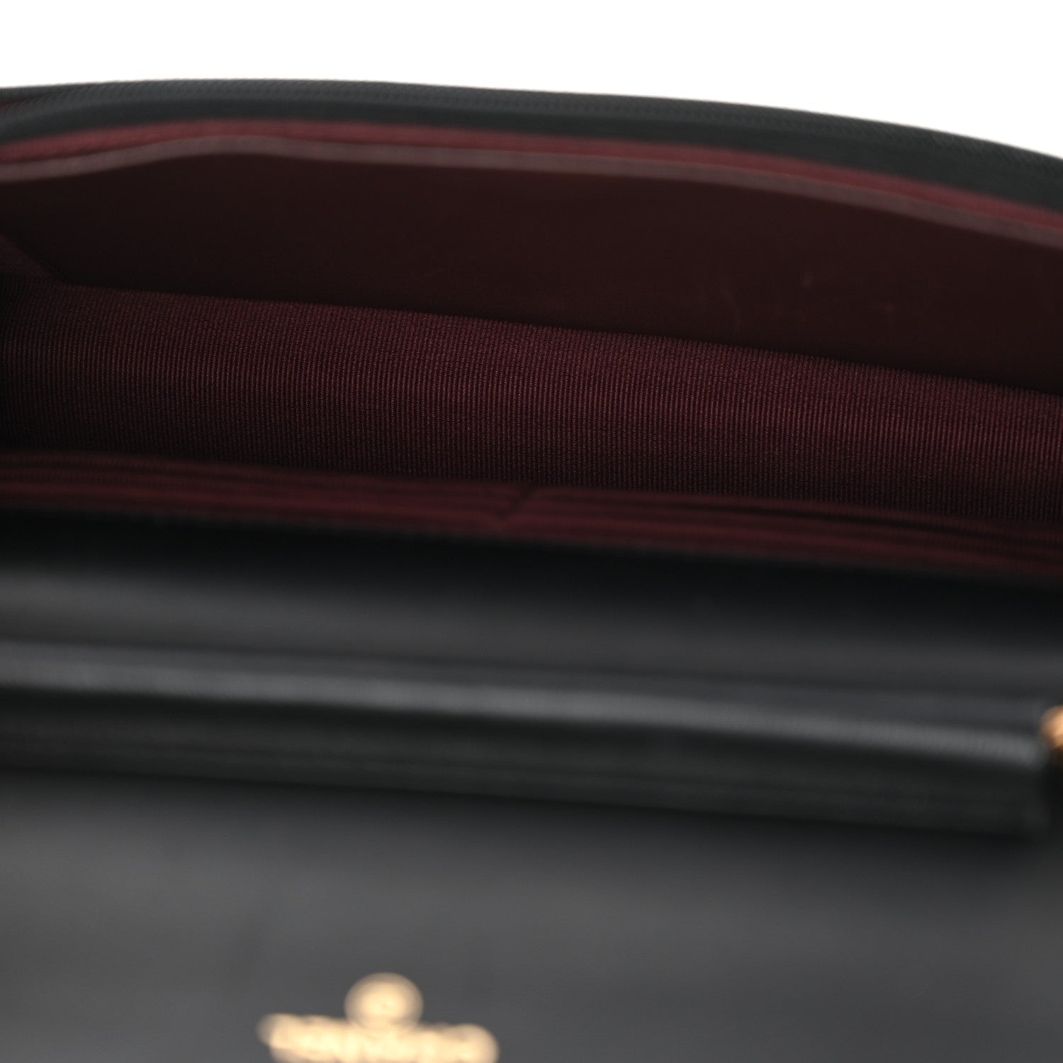 Lambskin Quilted Wallet On Chain WOC Black