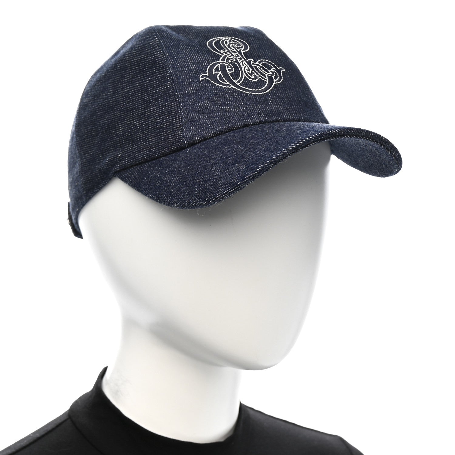 Denim Embroidered Davis Emile Hat 57 Indigo