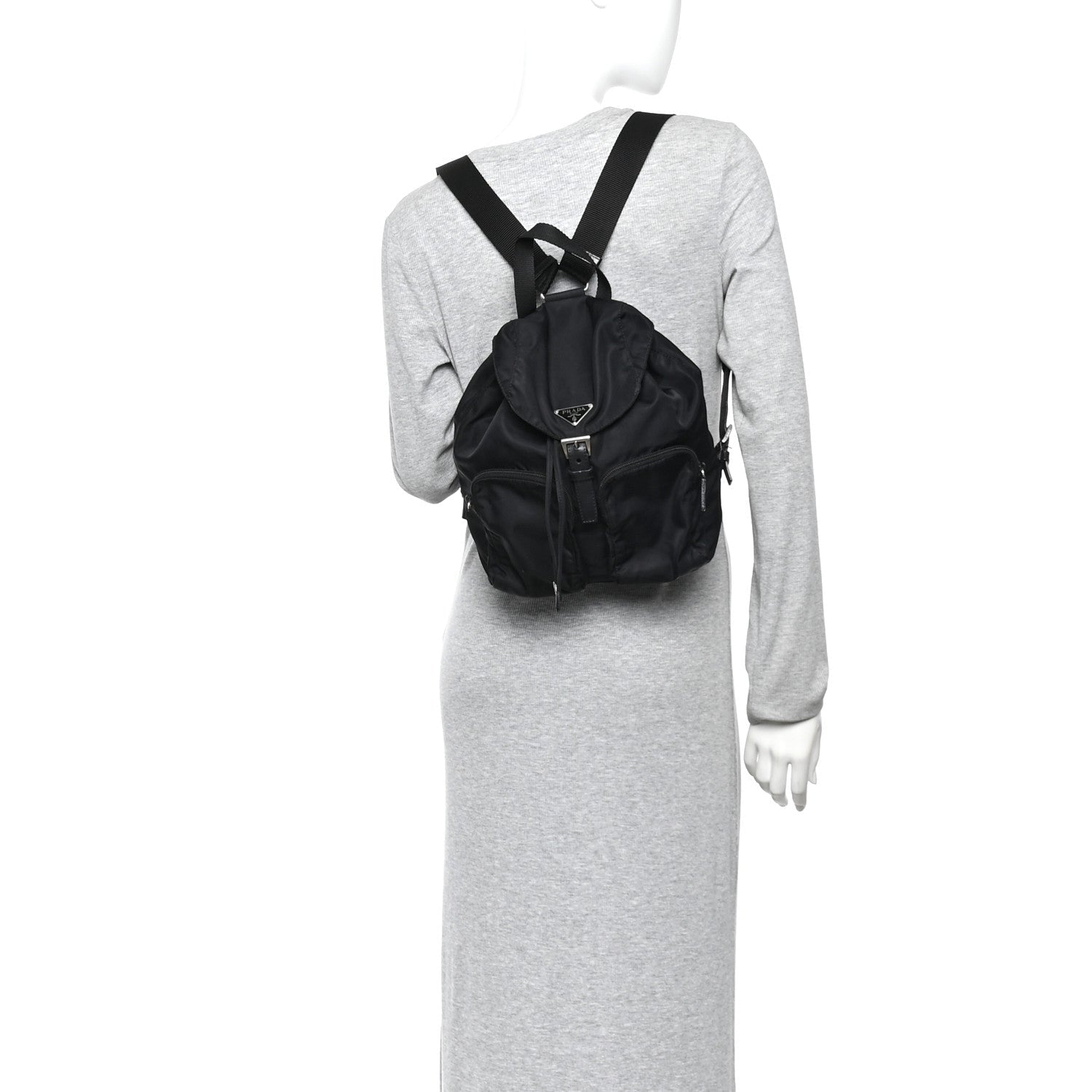 Tessuto Nylon Vela Small Backpack Black