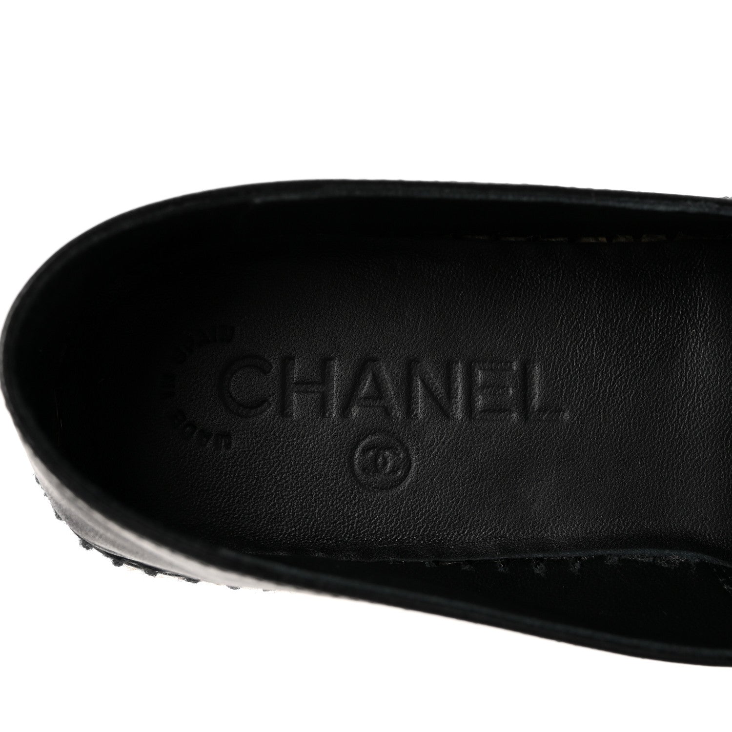 Lambskin Quilted CC Espadrilles 36 Black