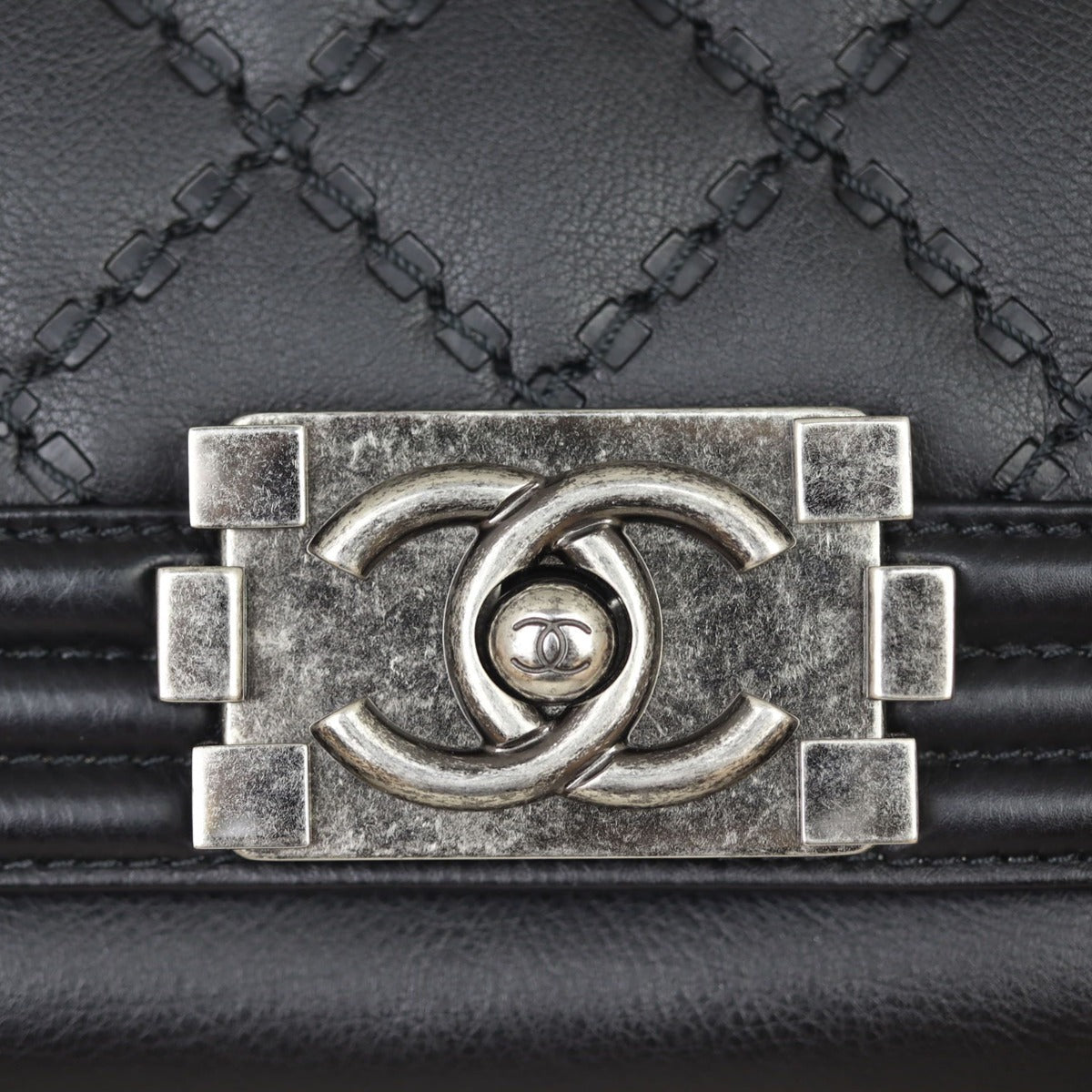 Chanel Boy Double Stitch Large Shopping Tote