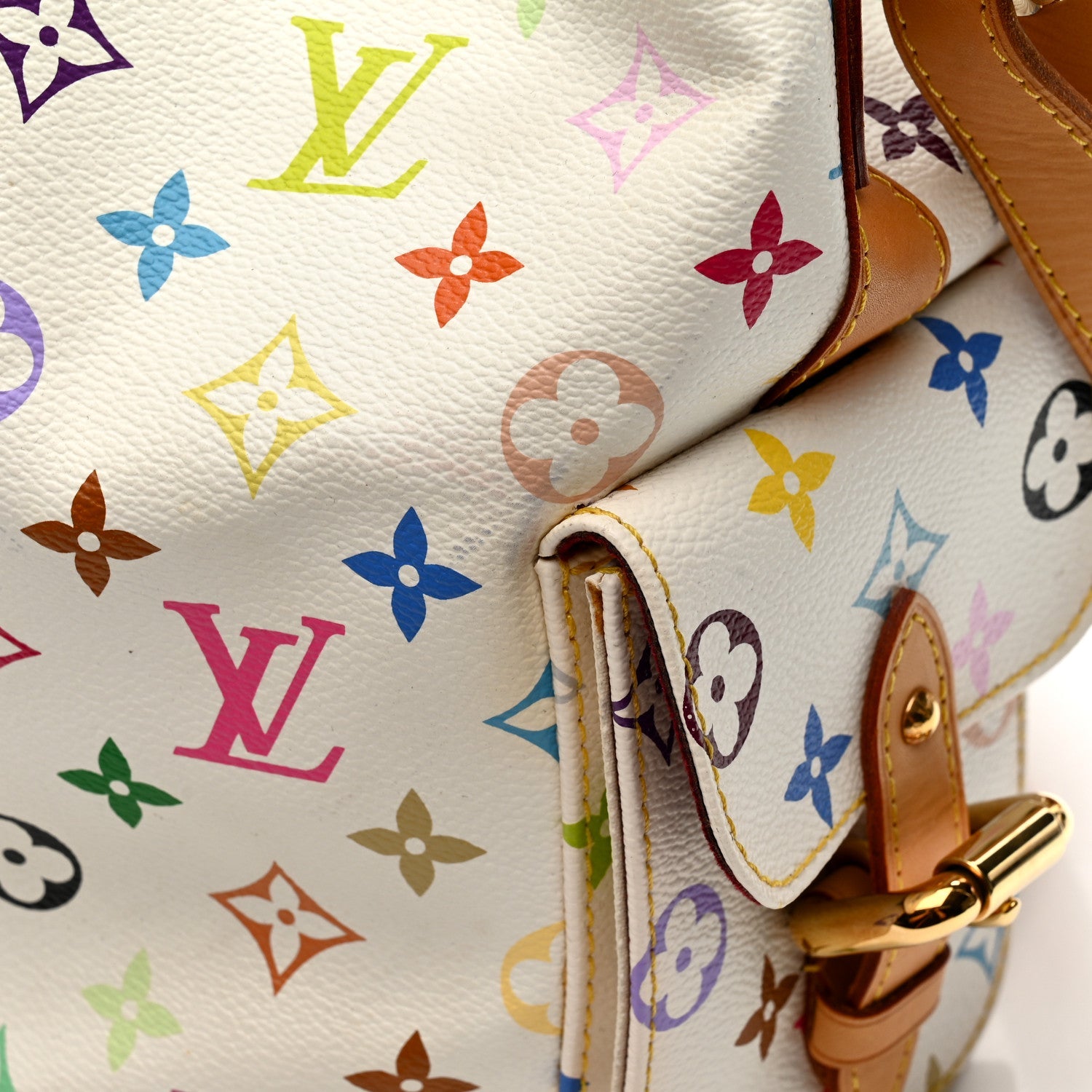 Monogram Multicolor Petit Noe White