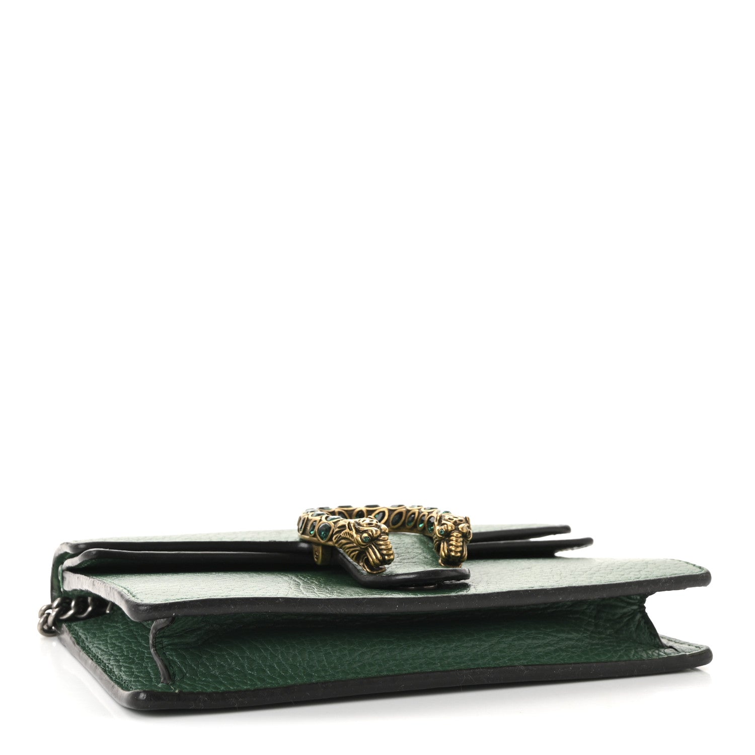 Dollar Calfskin Crystal Super Mini Dionysus Shoulder Bag Emerald