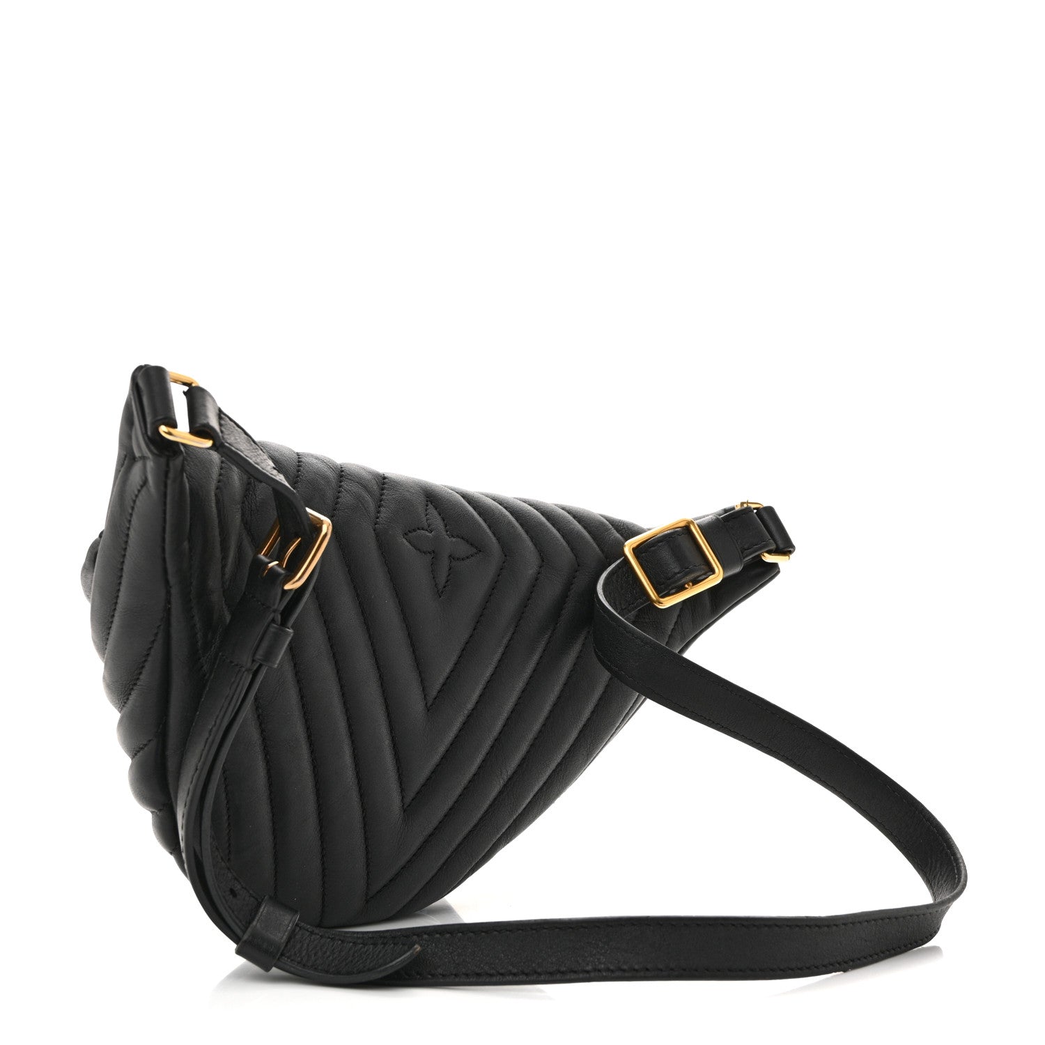 Calfskin Quilted New Wave Bumbag Black