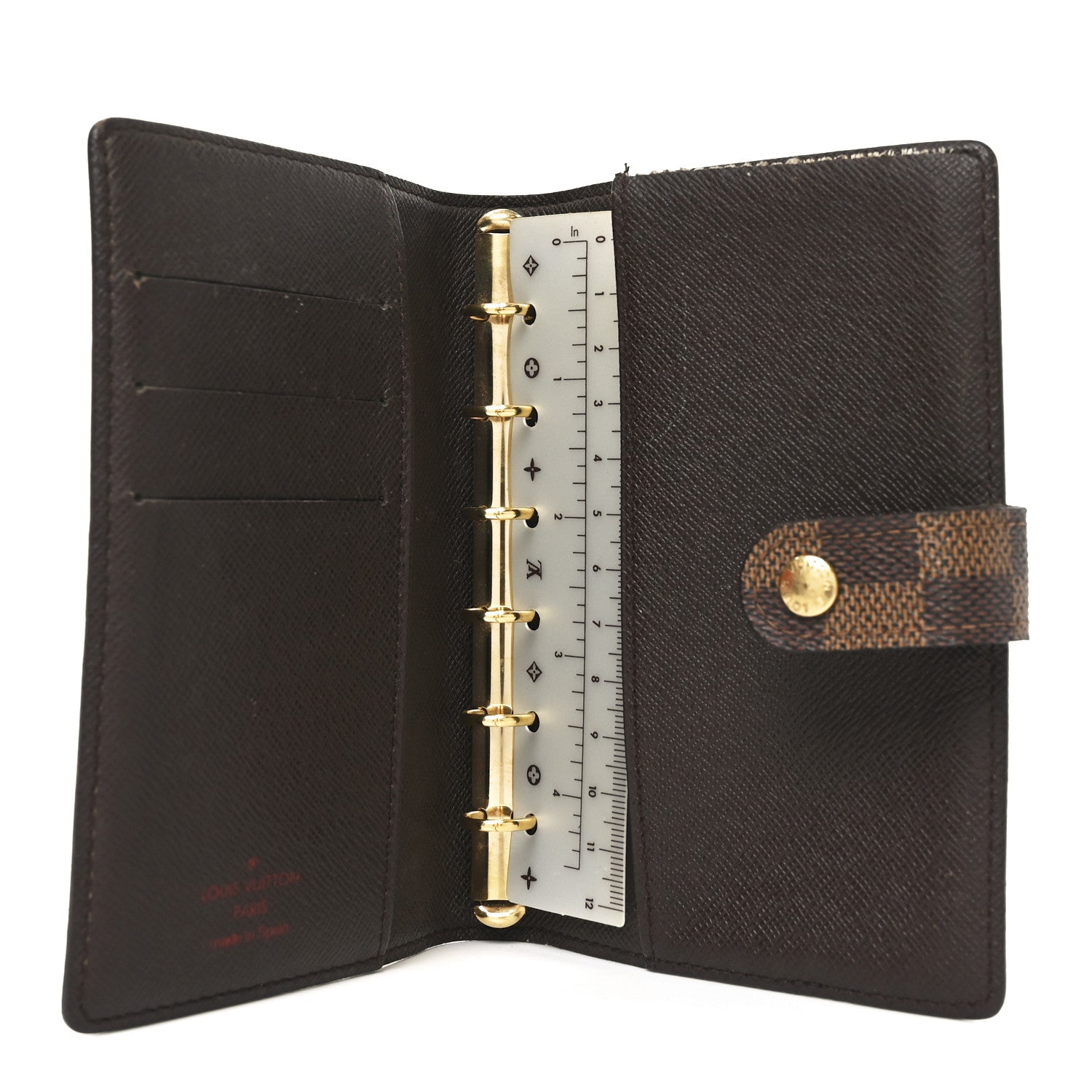Damier Ebene Small Ring Agenda Cover