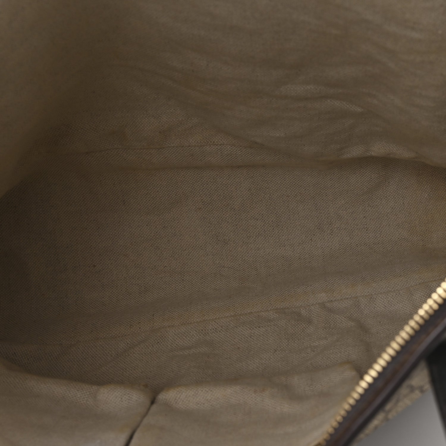 GG Supreme Monogram Medium Zippered Tote Dark Brown