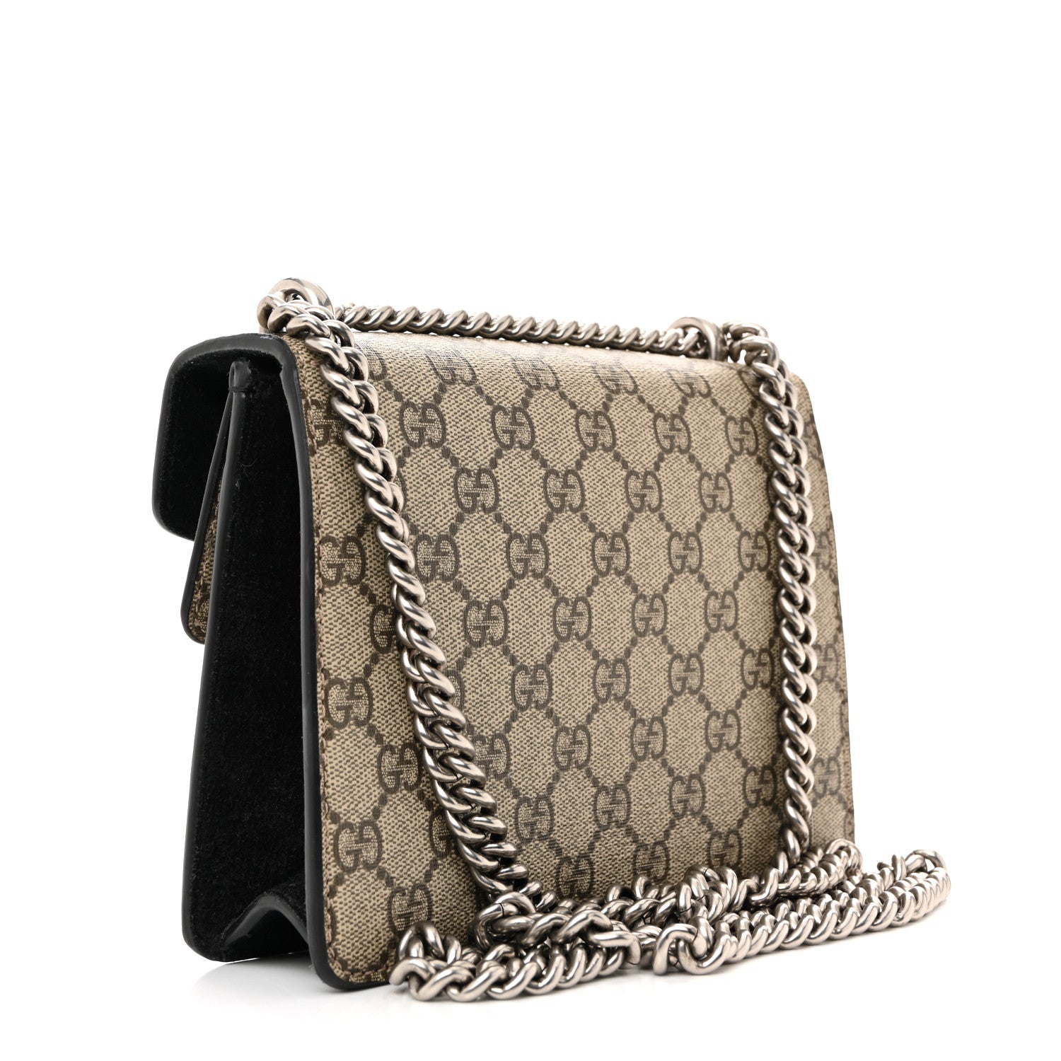 GG Supreme Monogram Mini Dionysus Shoulder Bag Black