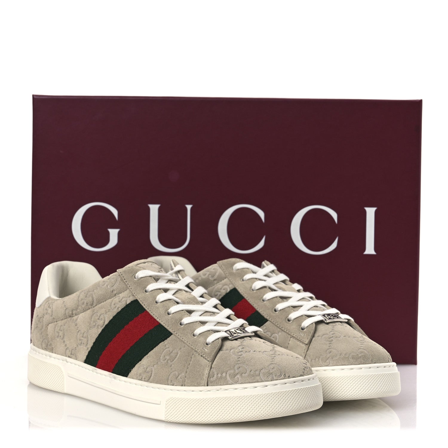 Suede Web Mens Ace Sneakers 8.5 Oatmeal