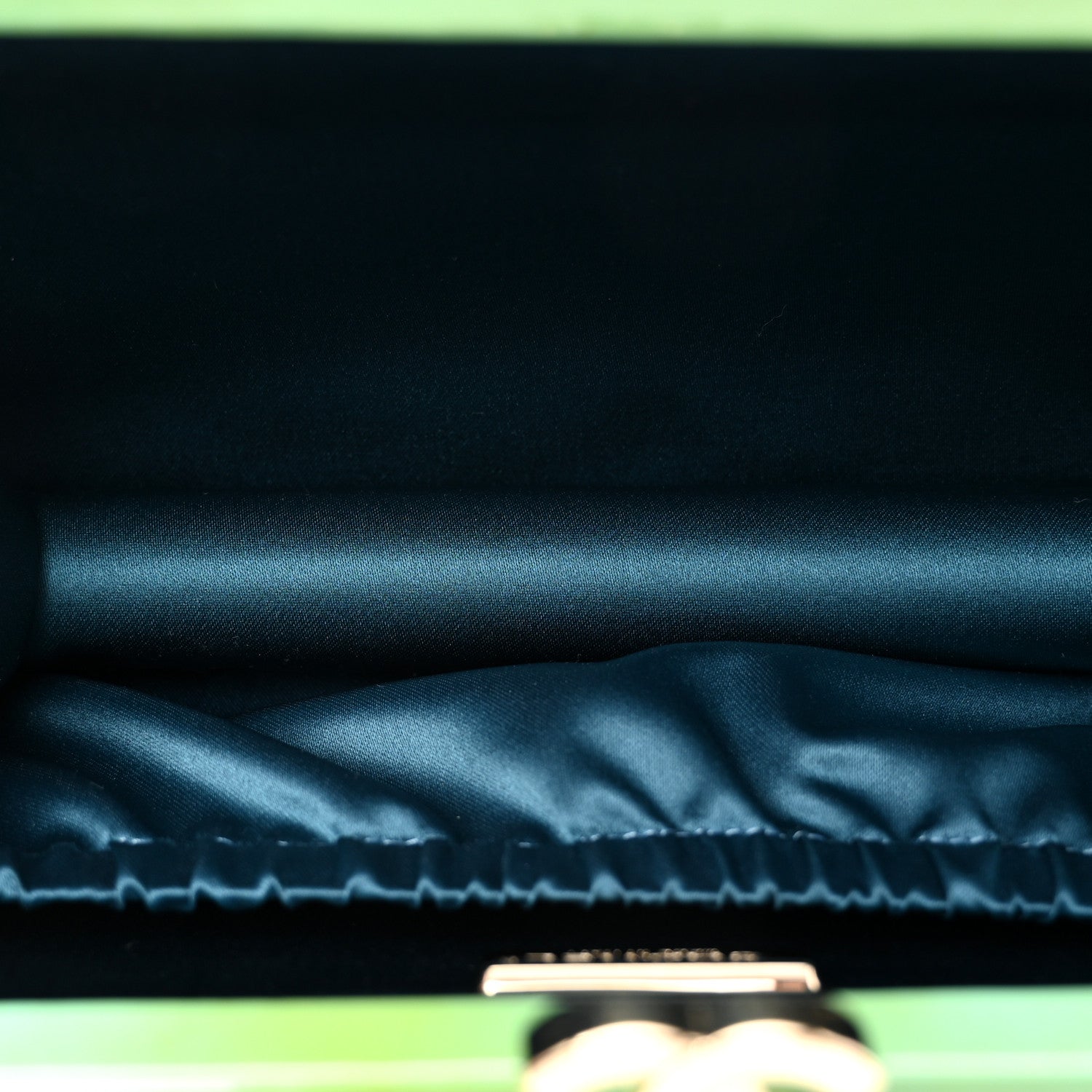 Patent Frame Chocolate Bar Clutch Light Blue