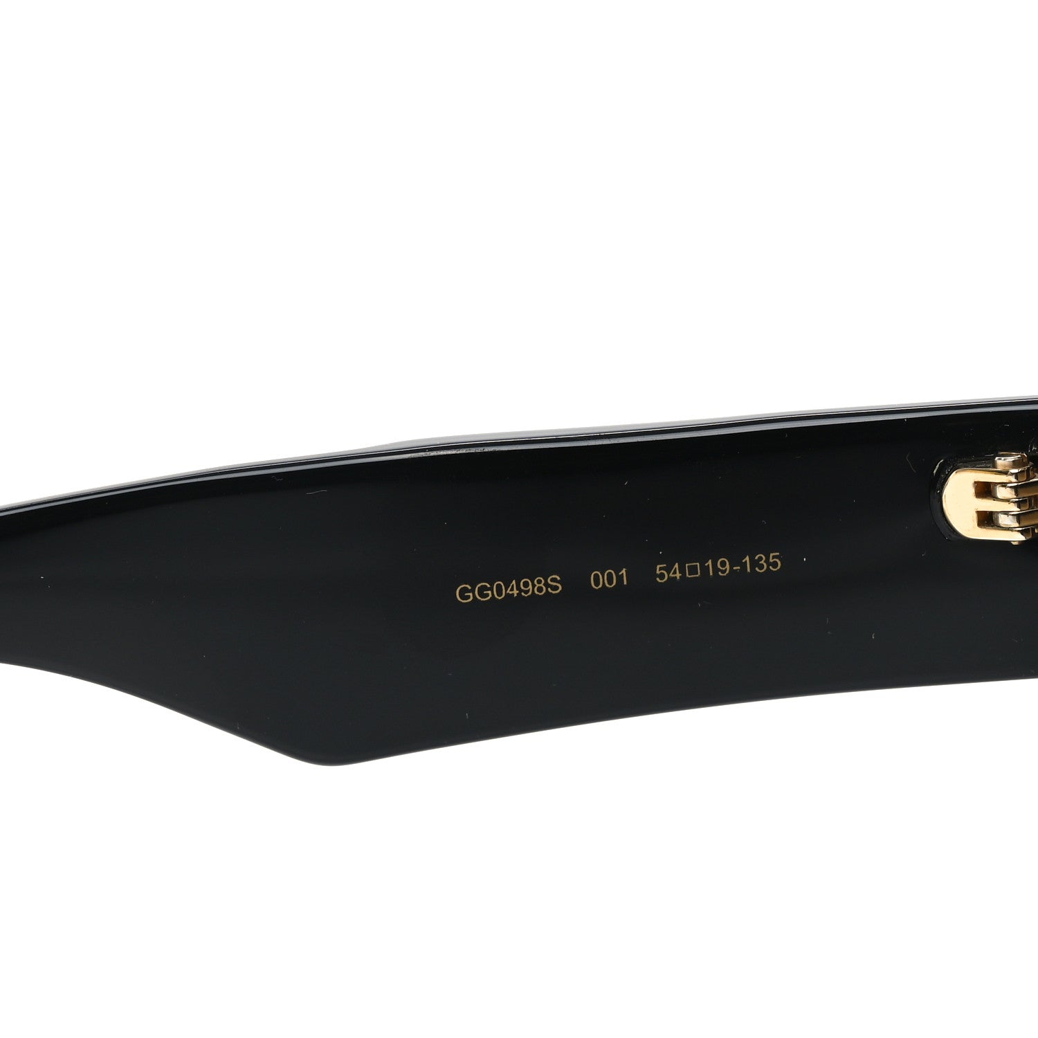 Acetate Square Frame Sunglasses GG0498S Black