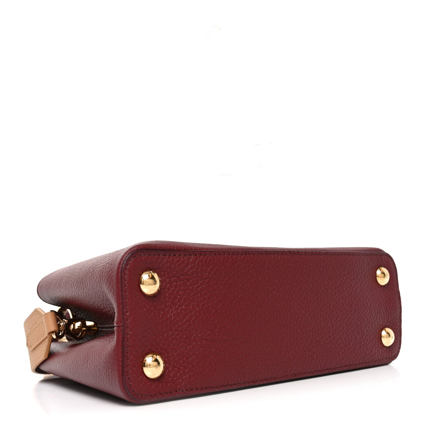 Taurillon Belted Capucines BB Bordeaux Arizona