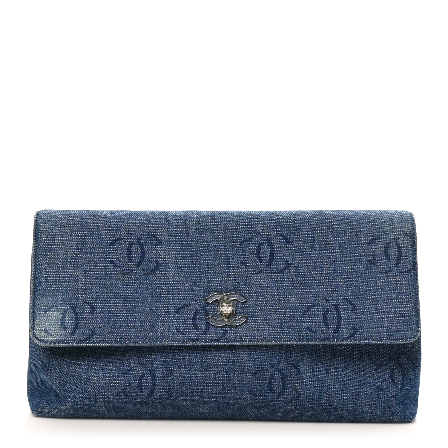 Denim CC Clutch Blue