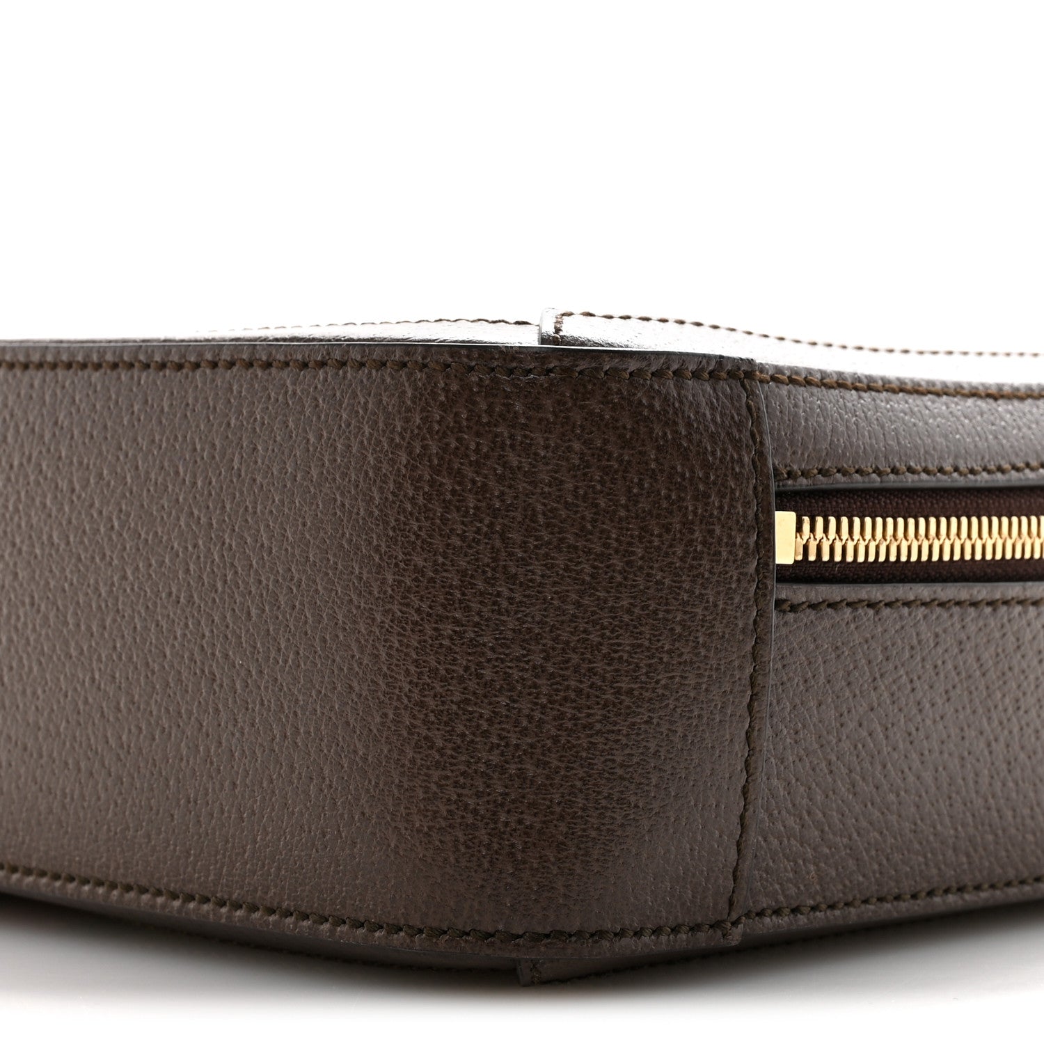 GG Supreme Monogram Web Small Ophidia Top Handle Shoulder Bag Brown