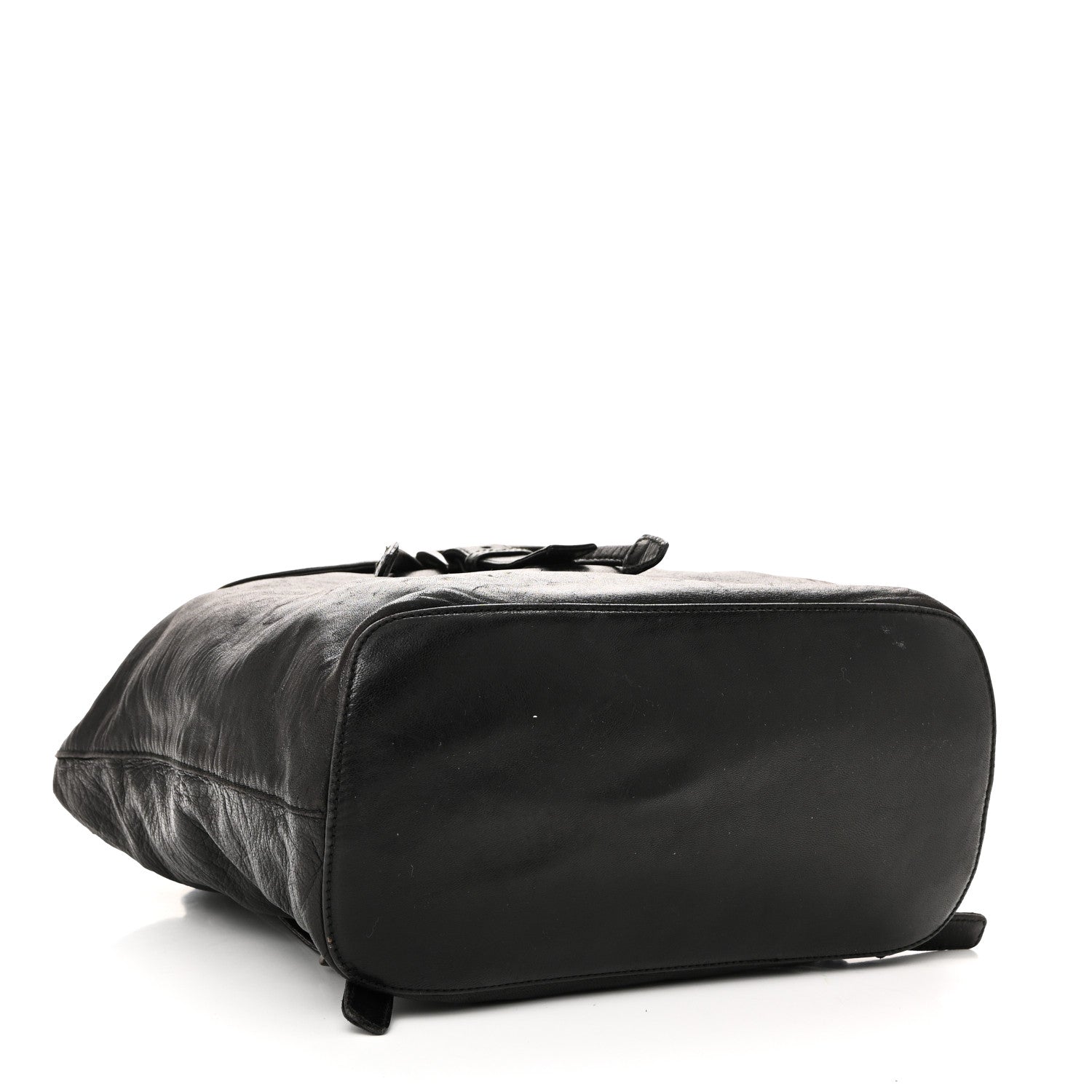 Soft Calfskin Cinch Backpack Black