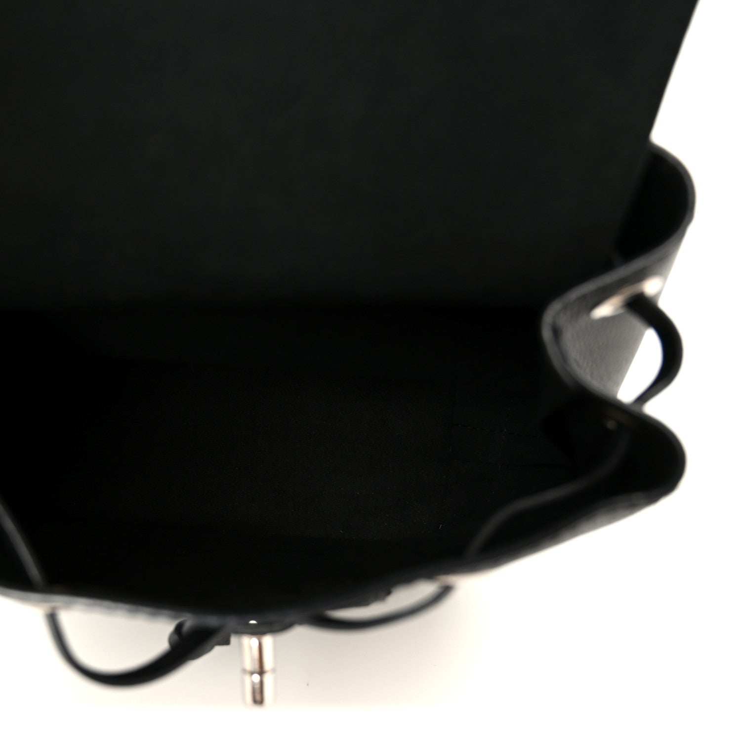 Calfskin Lockme Mini Backpack Black