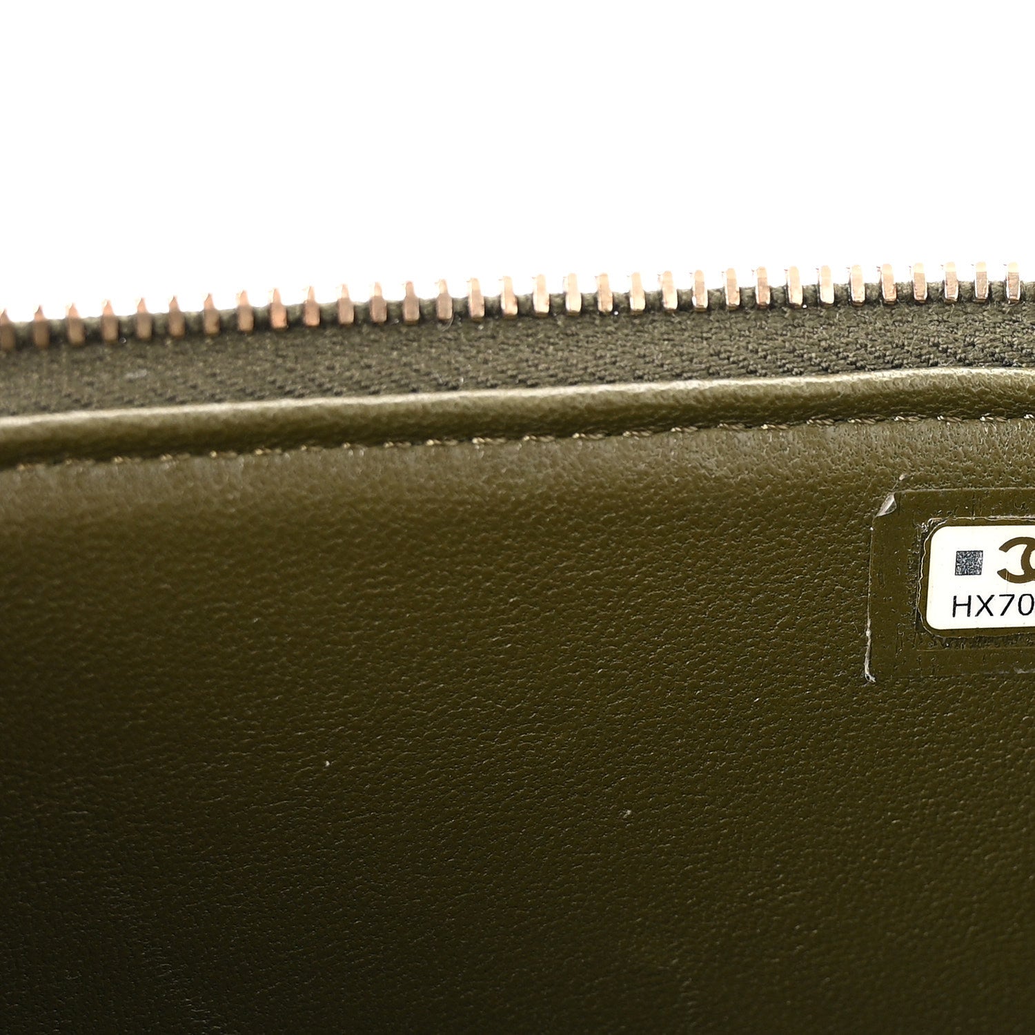 Lambskin Quilted Pick Me Up Vanity Case Khaki
