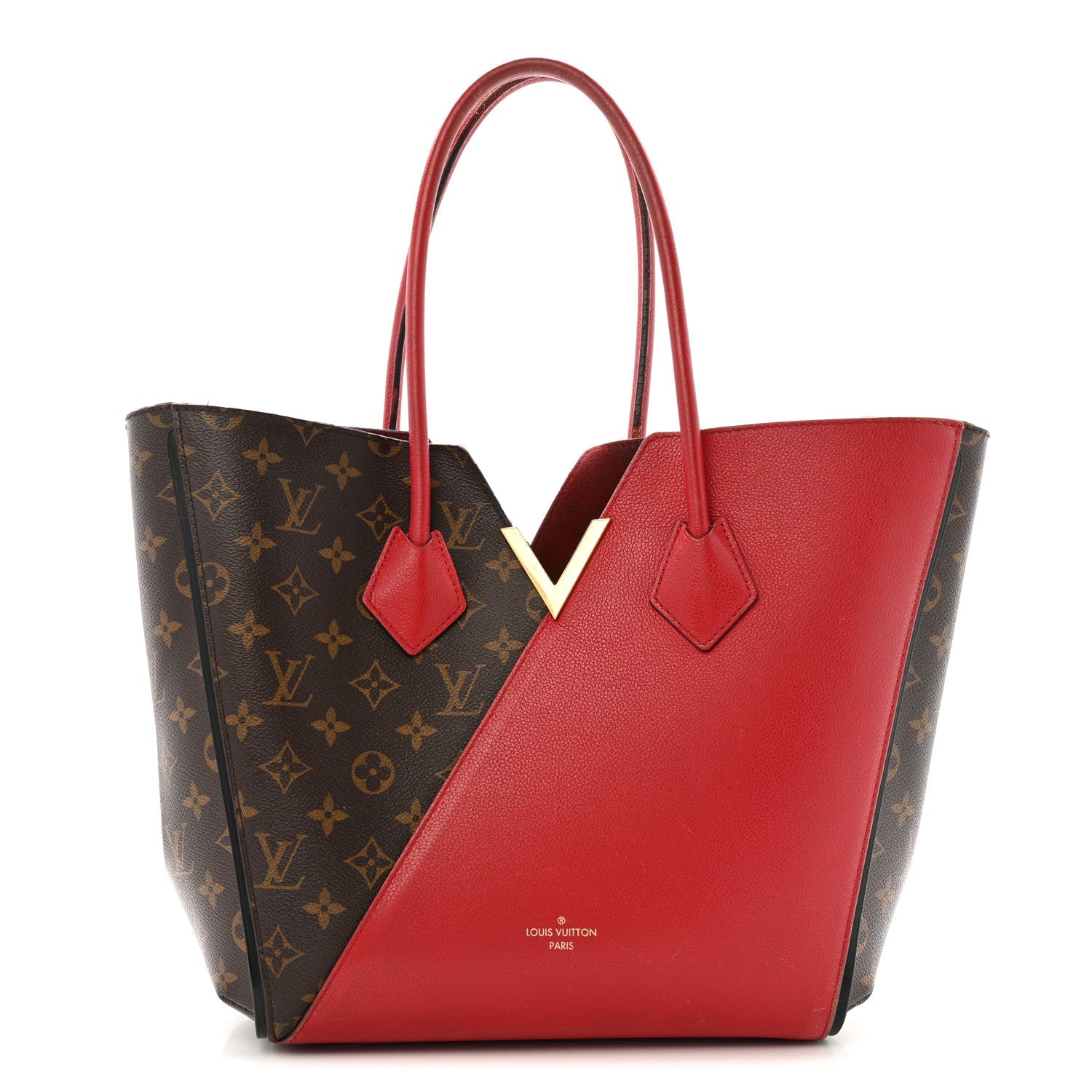 Calfskin Monogram Kimono Tote Cherry