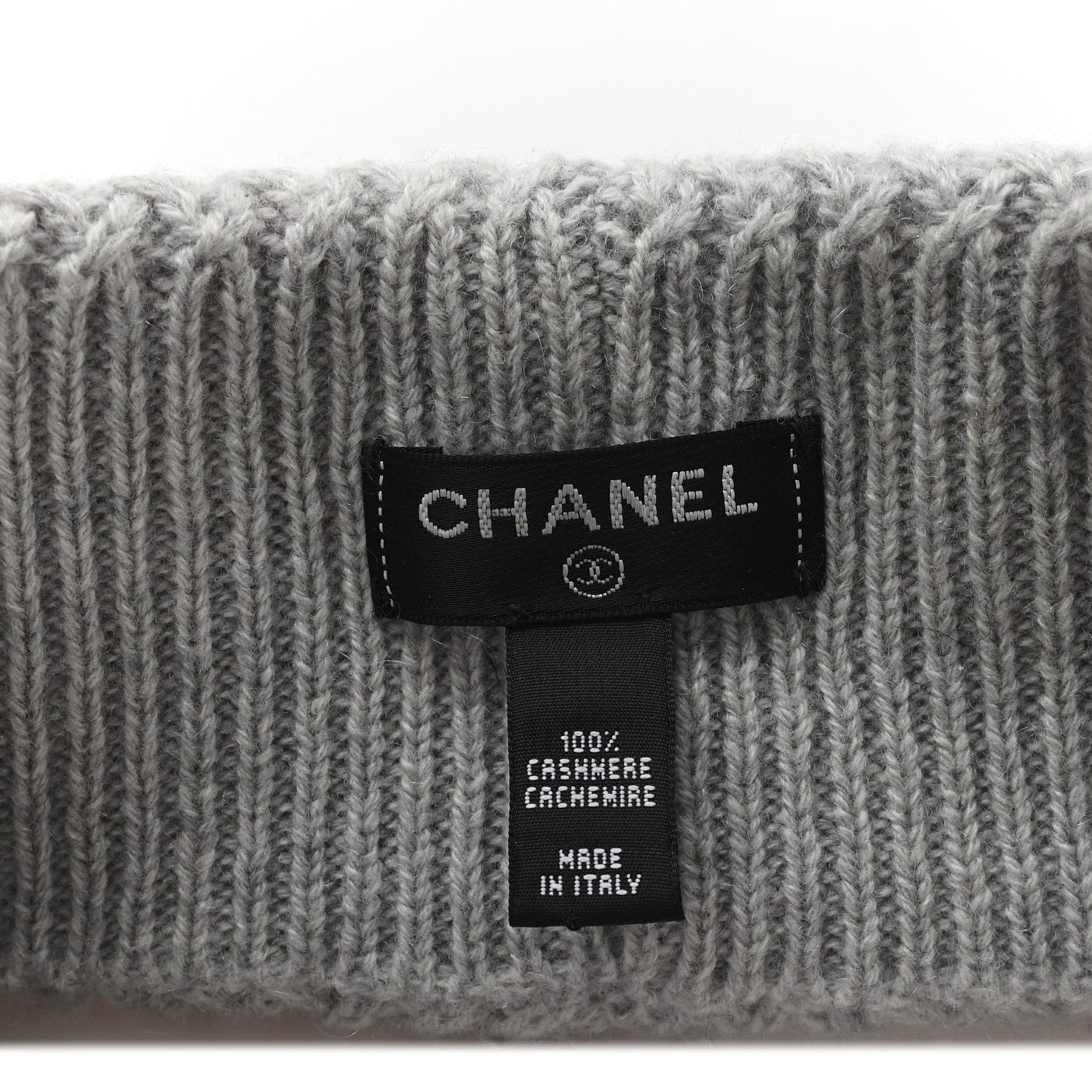 Cashmere CC Headband Grey Ecru