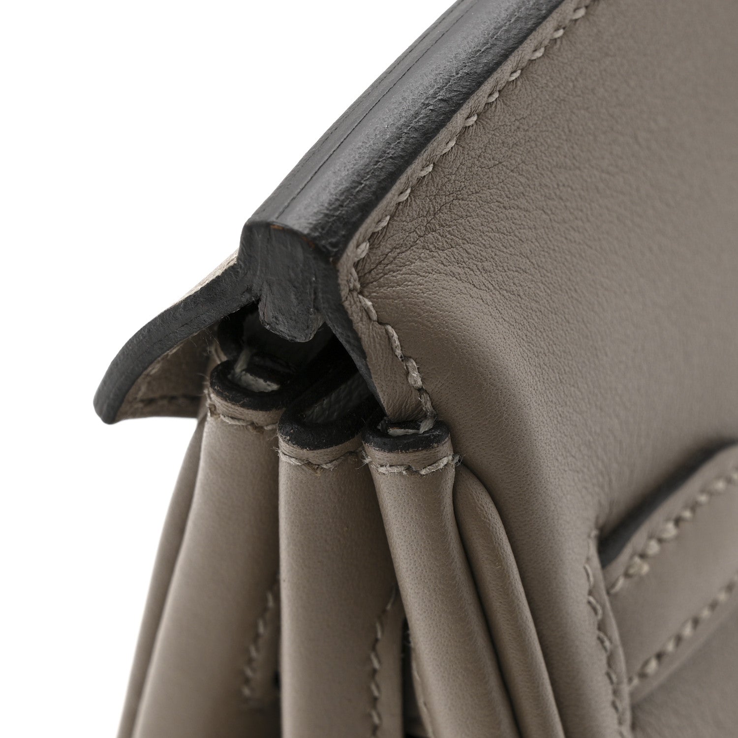 Swift Horseshoe Birkin 25 Gris Asphalte Gris Perle