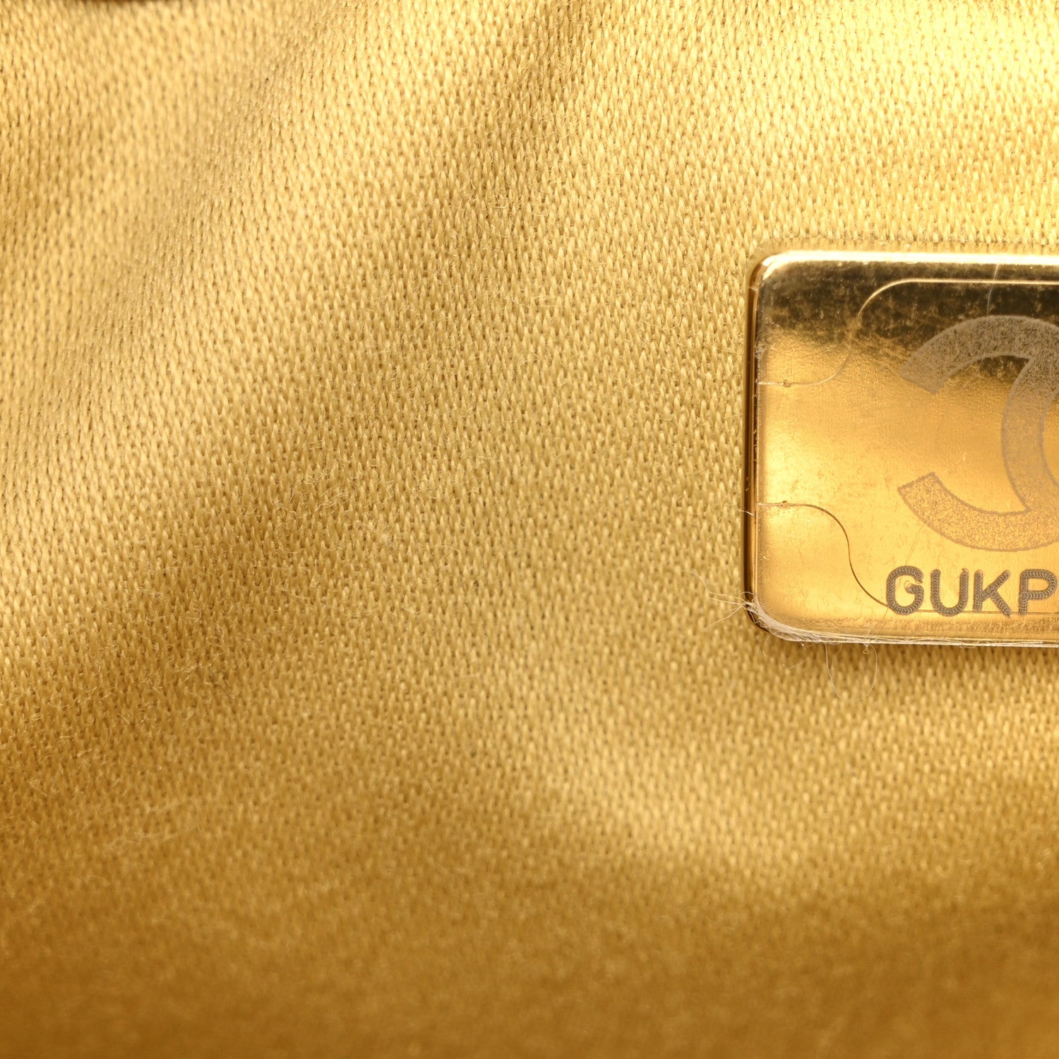 Metallic Caviar Quilted Mini Chanel 25 Handbag Gold