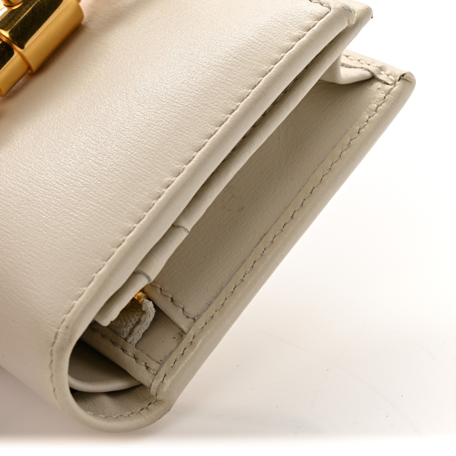 Calfskin Jackie 1961 Card Case Mystic White