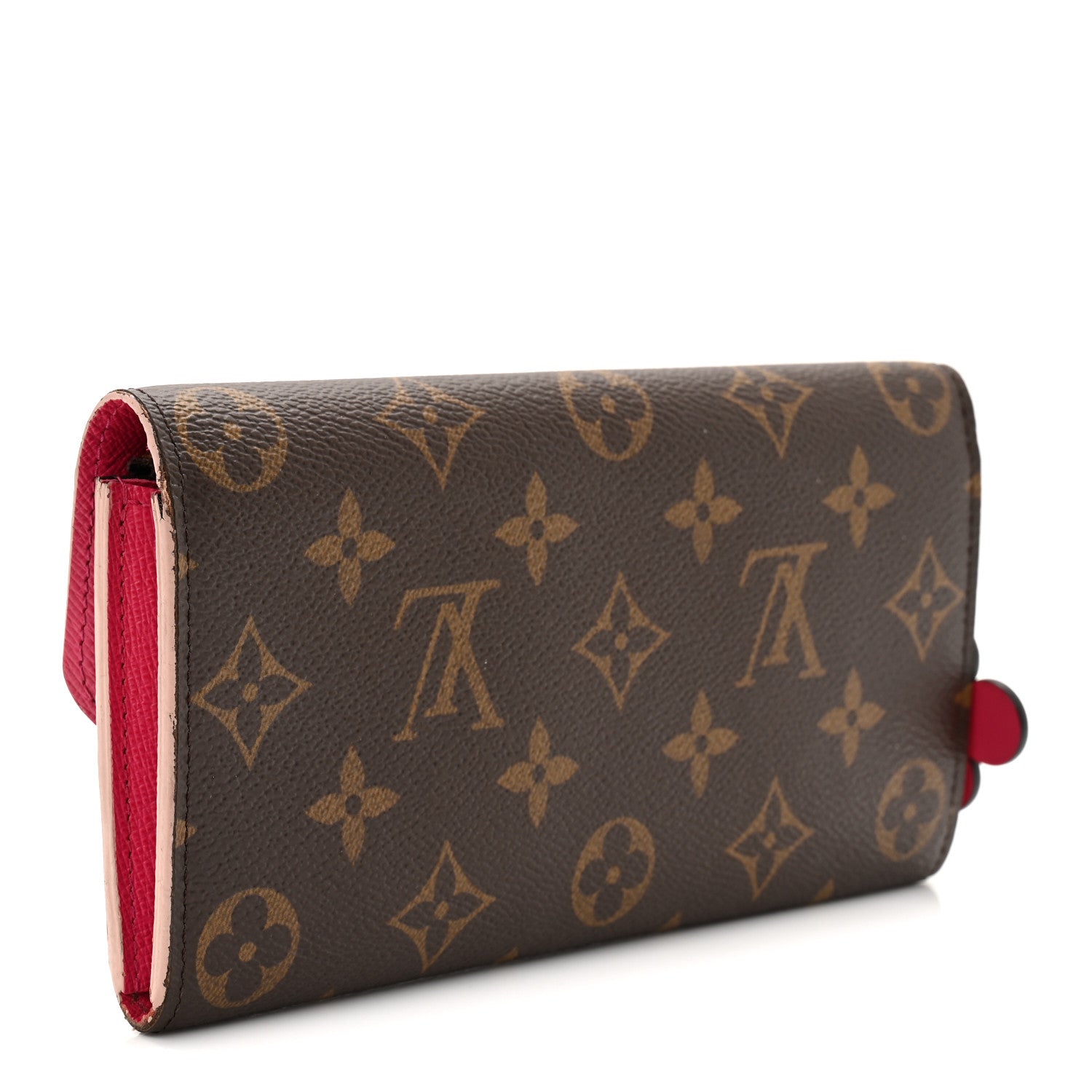 Monogram Bloom Flower Emilie Wallet Fuchsia